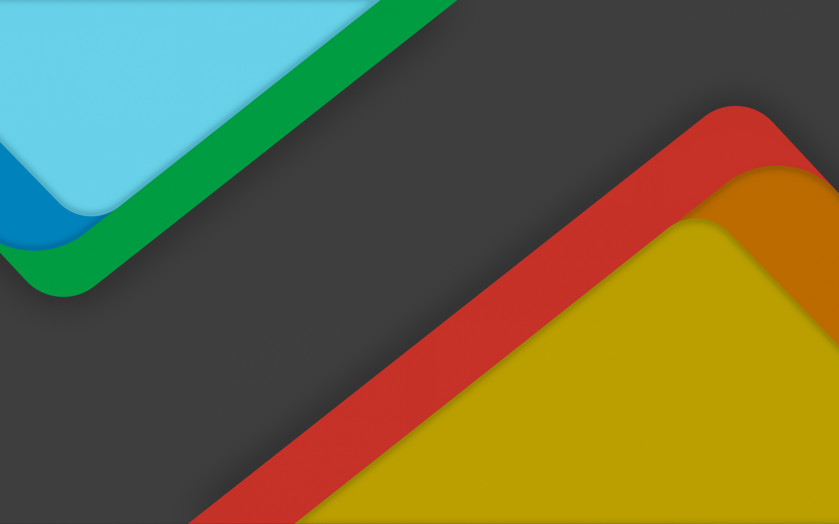 Material Design, colorful edges, abstract, 2880x1800 wallpaper