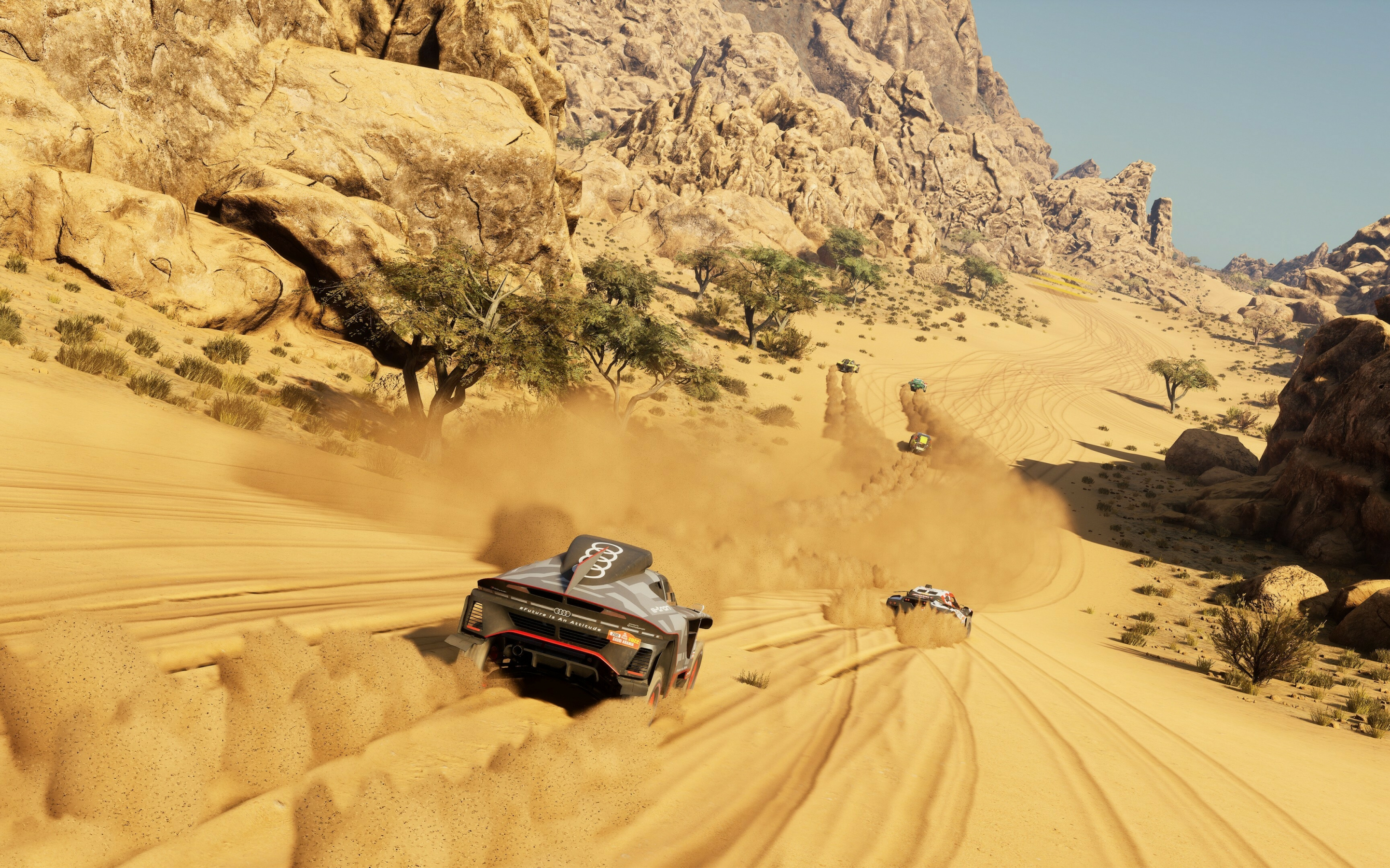 Dakar Desert Rally, racing online game, gameshot, cars, 2880x1800 wallpaper