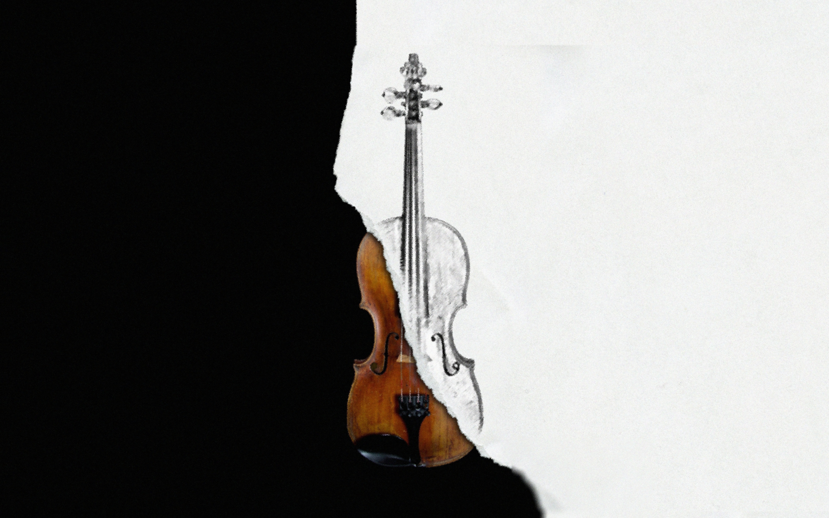 Music, violin, art, 2880x1800 wallpaper