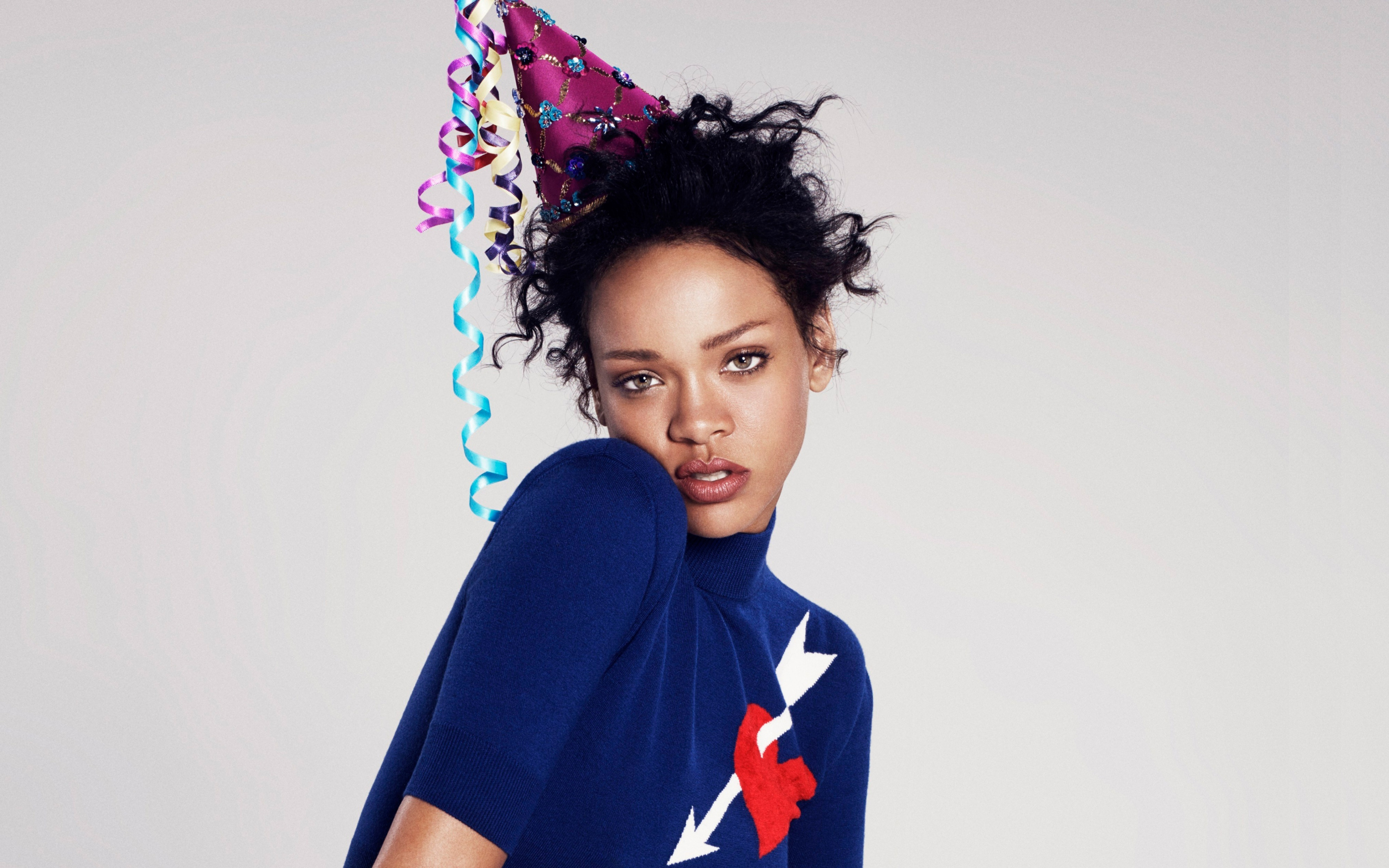 Rihanna, party cap, singer, celebrity, 2880x1800 wallpaper