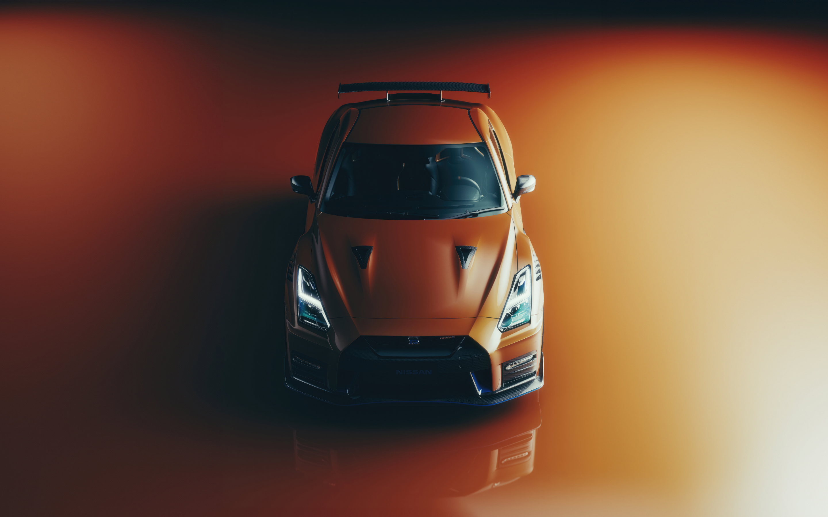 Nissan GTR Nismo, orange car, 2880x1800 wallpaper