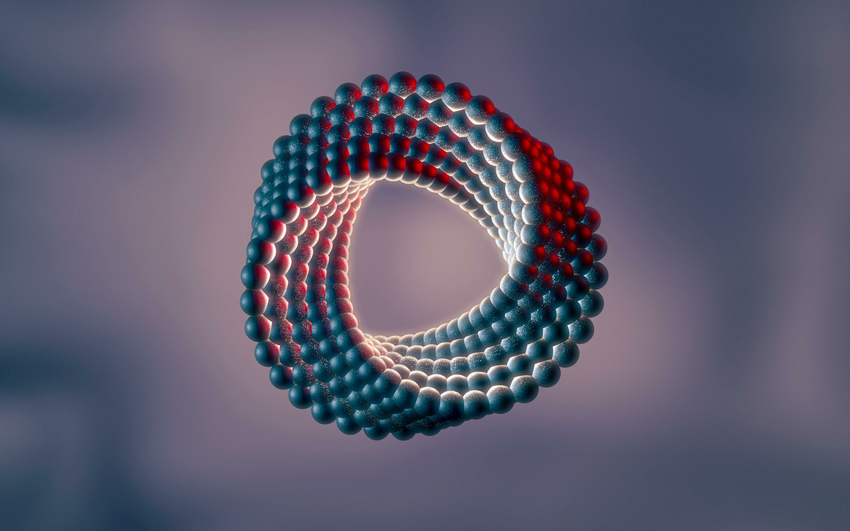 Balls ring, structure, abstract, 2880x1800 wallpaper