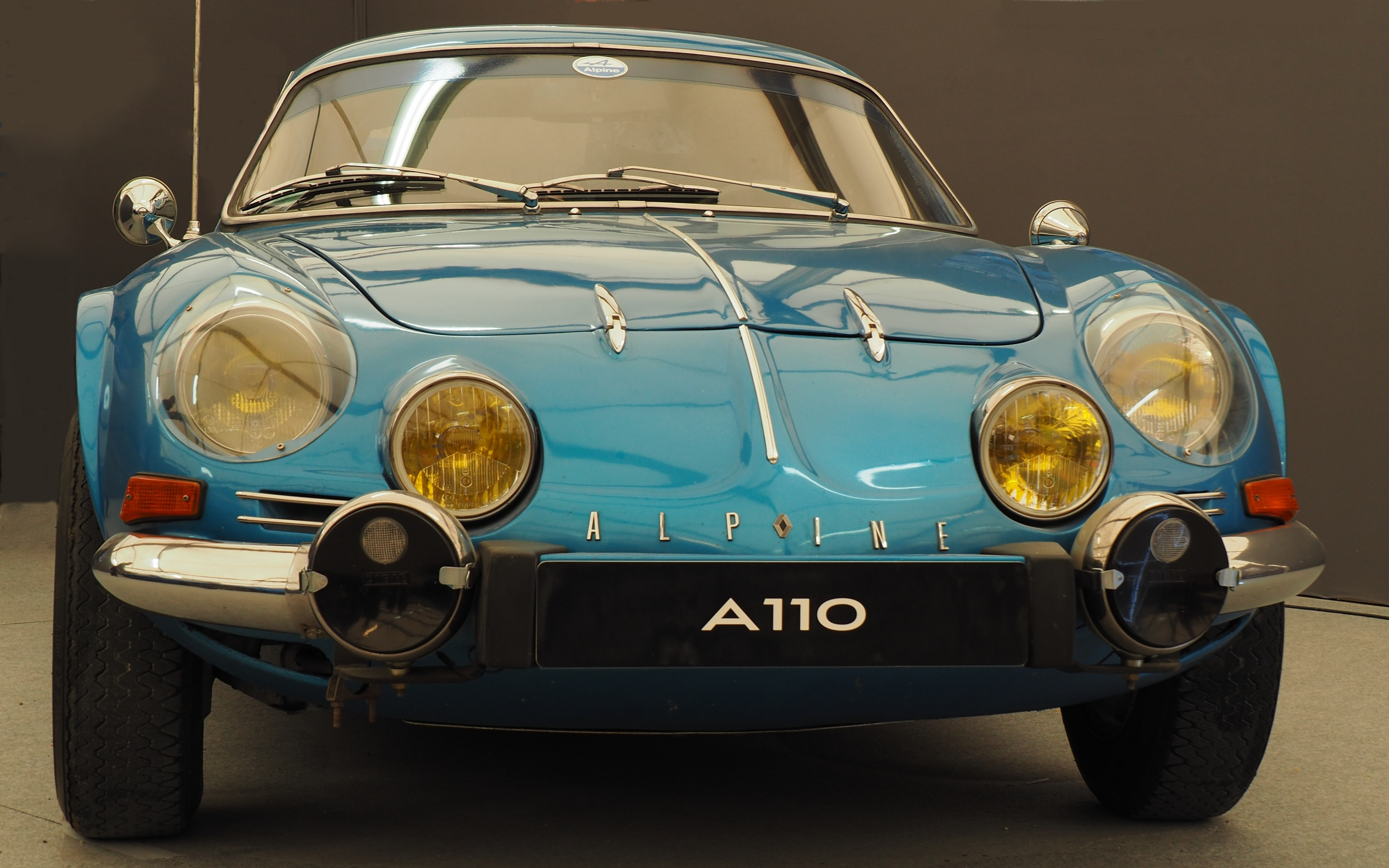 Alpine A110, classic car, front, 2880x1800 wallpaper