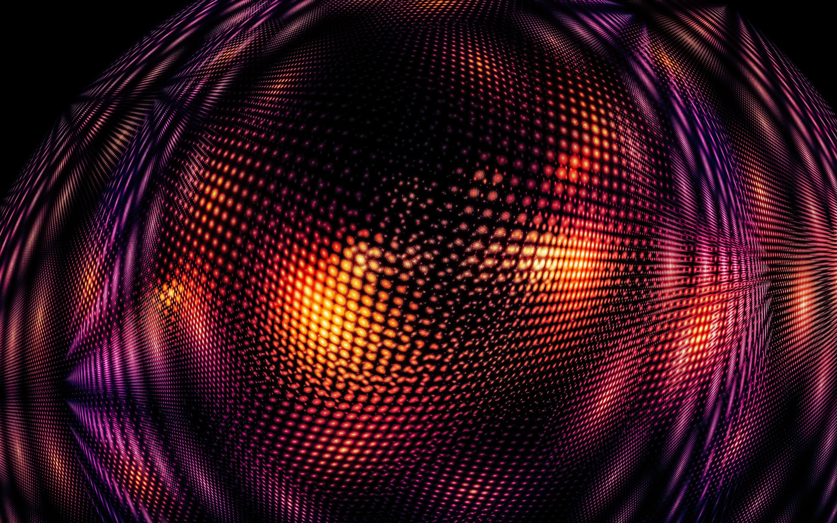 Raw pink-golden glow, abstract, fractal, 2880x1800 wallpaper