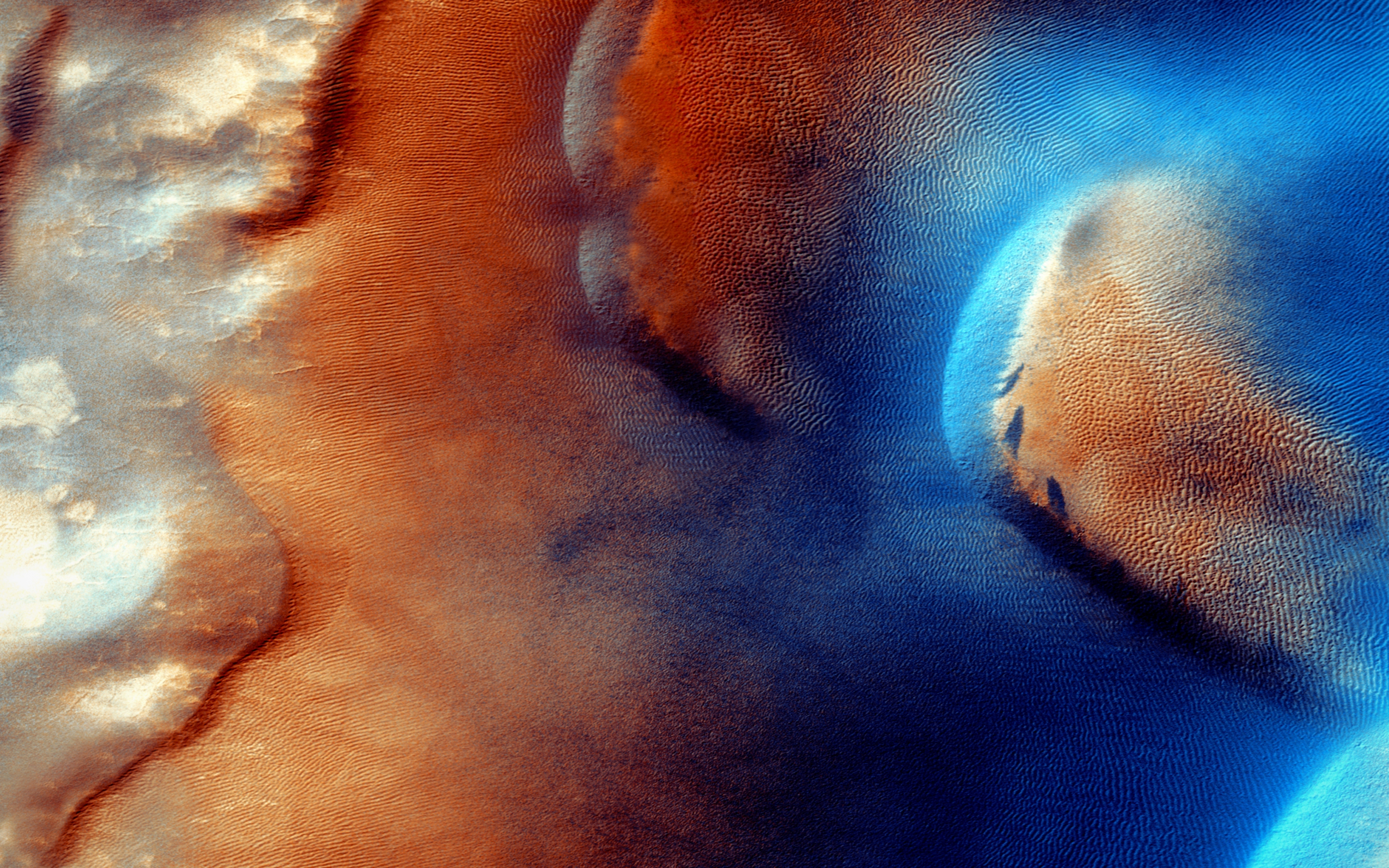 Mars, surface, satellite aerial view, nature, 2880x1800 wallpaper