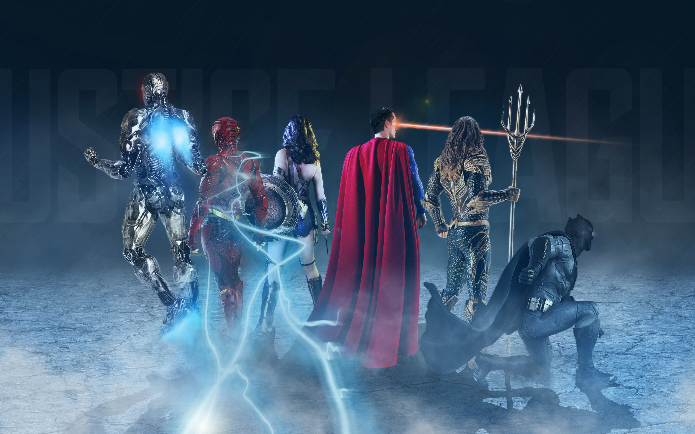 Justice league, all superheroes, artwork, 2880x1800 wallpaper