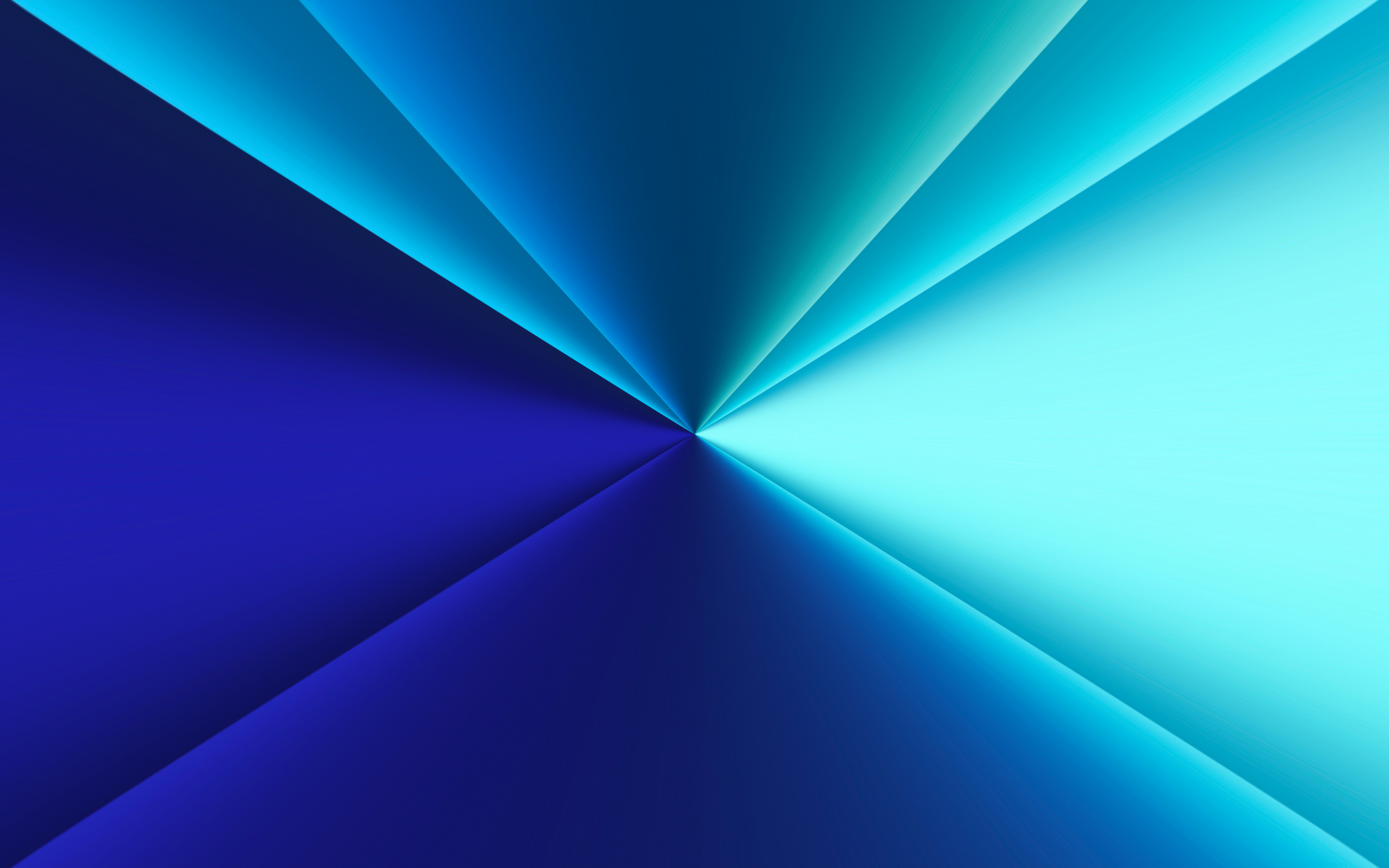 Blue lights conjunction formation, lines, abstraction, 2880x1800 wallpaper