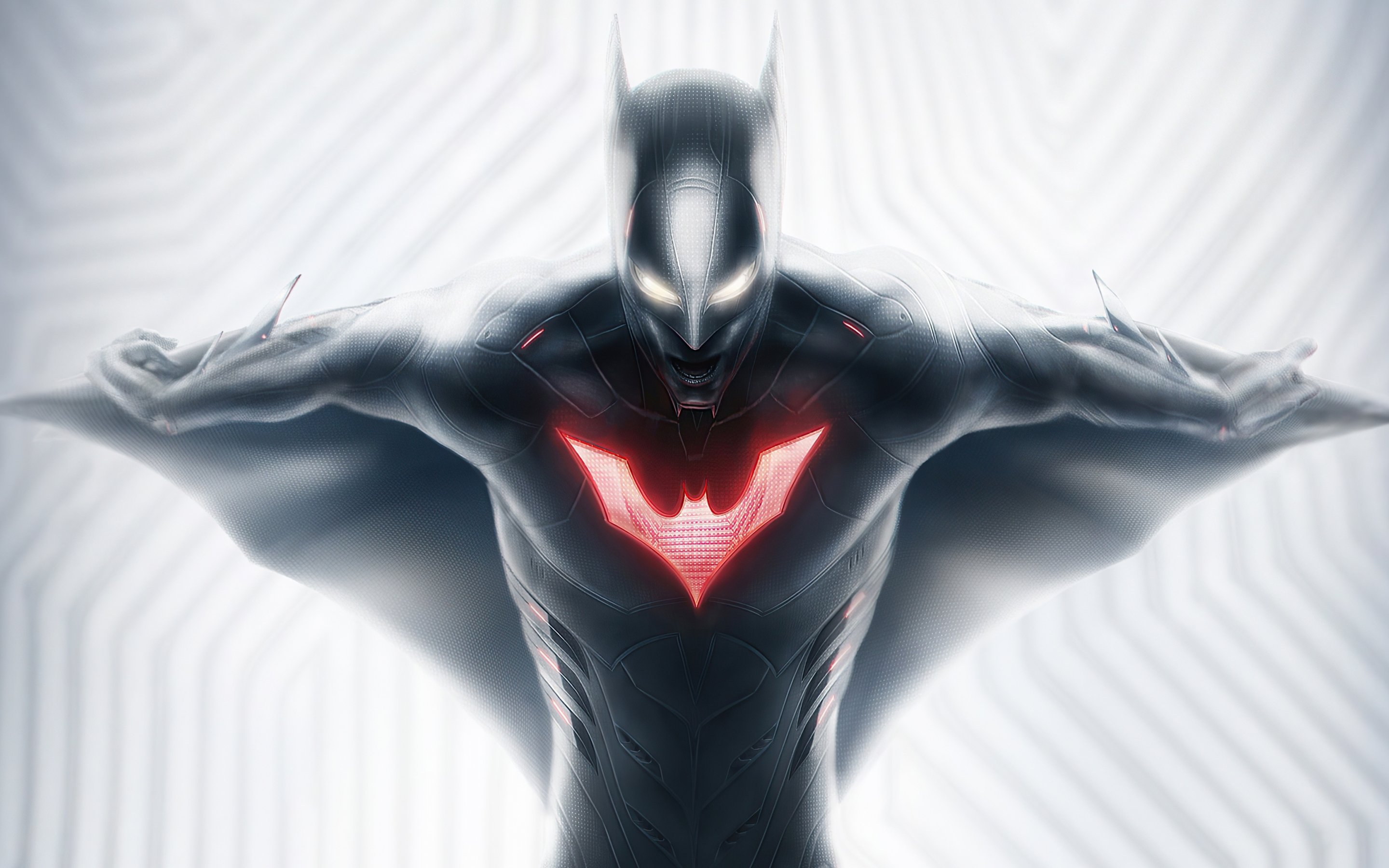 Batman beyond, tech suit, animation show, art, 2880x1800 wallpaper