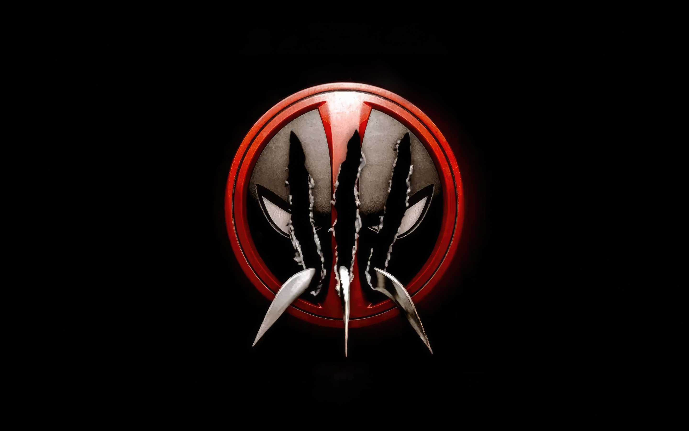 Deadpool 3, movie logo, dark, 2880x1800 wallpaper
