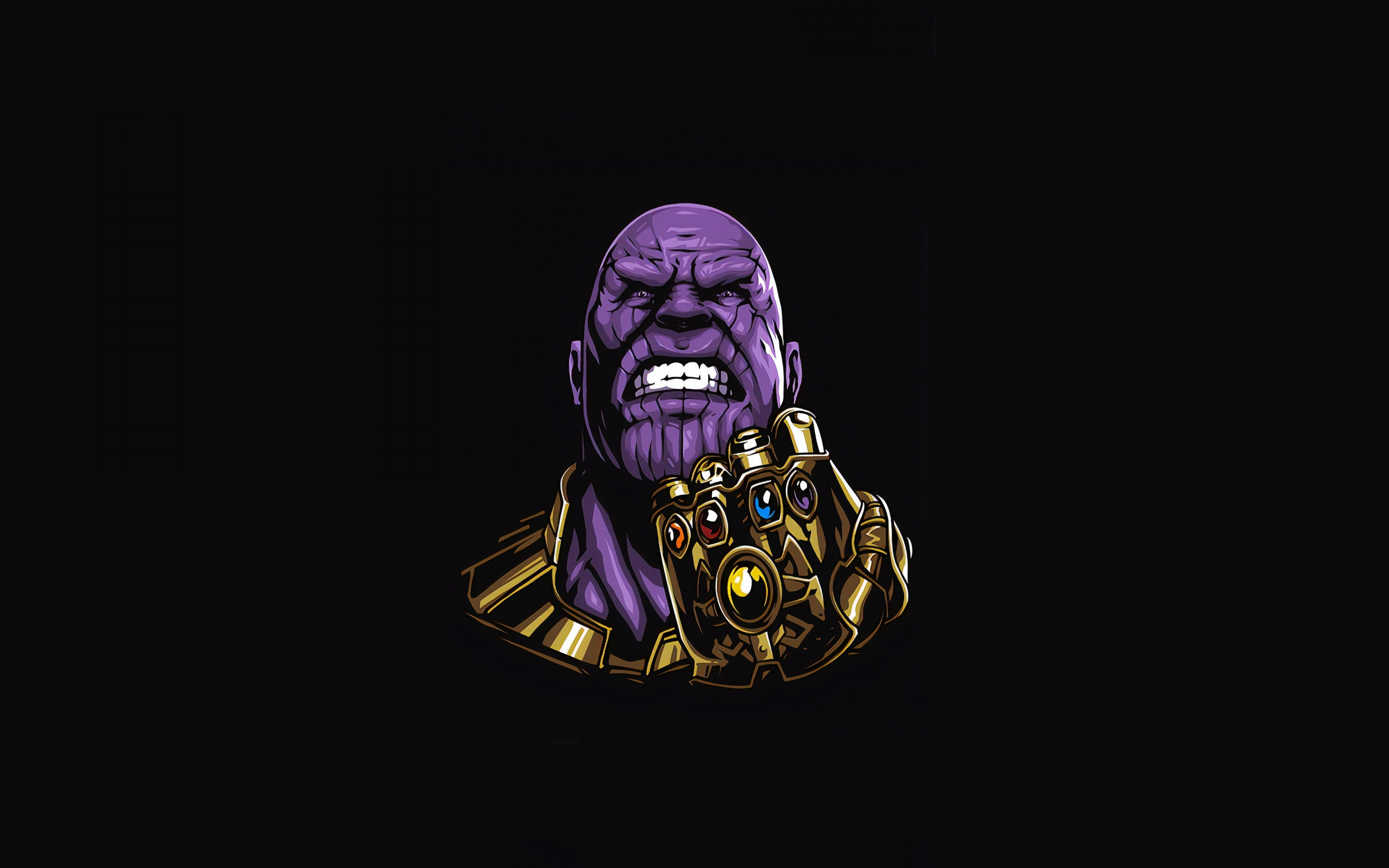 Thanos, angry man, minimal, art, 2880x1800 wallpaper