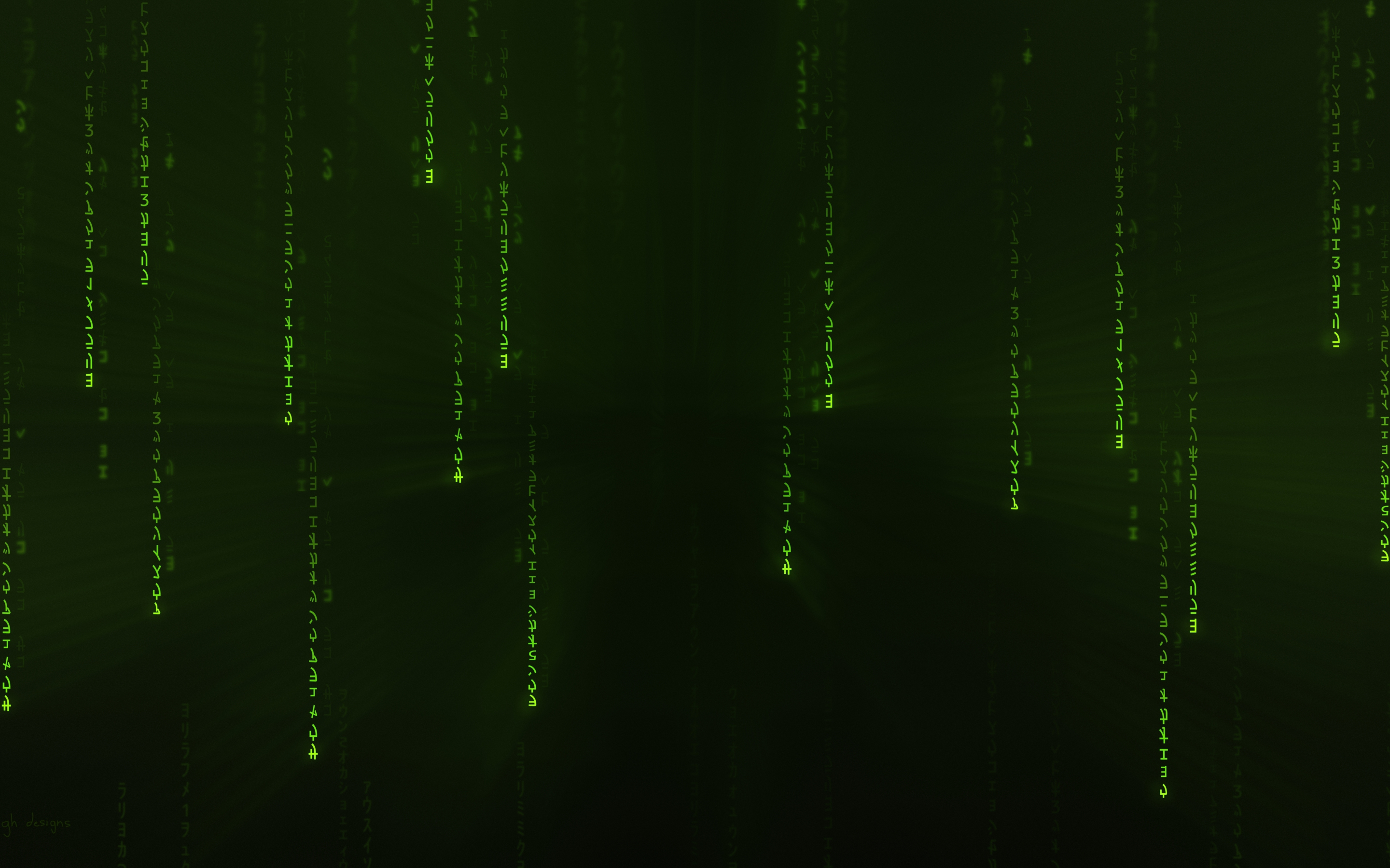Coding characters, The Matrix, minimal, 2880x1800 wallpaper