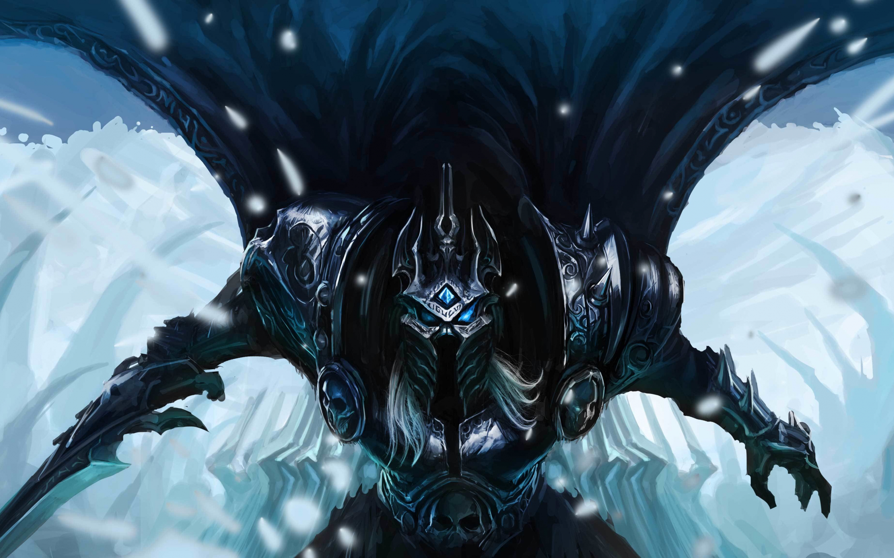 Faceless, World of Warcraft, video game, dark warrior, 2880x1800 wallpaper