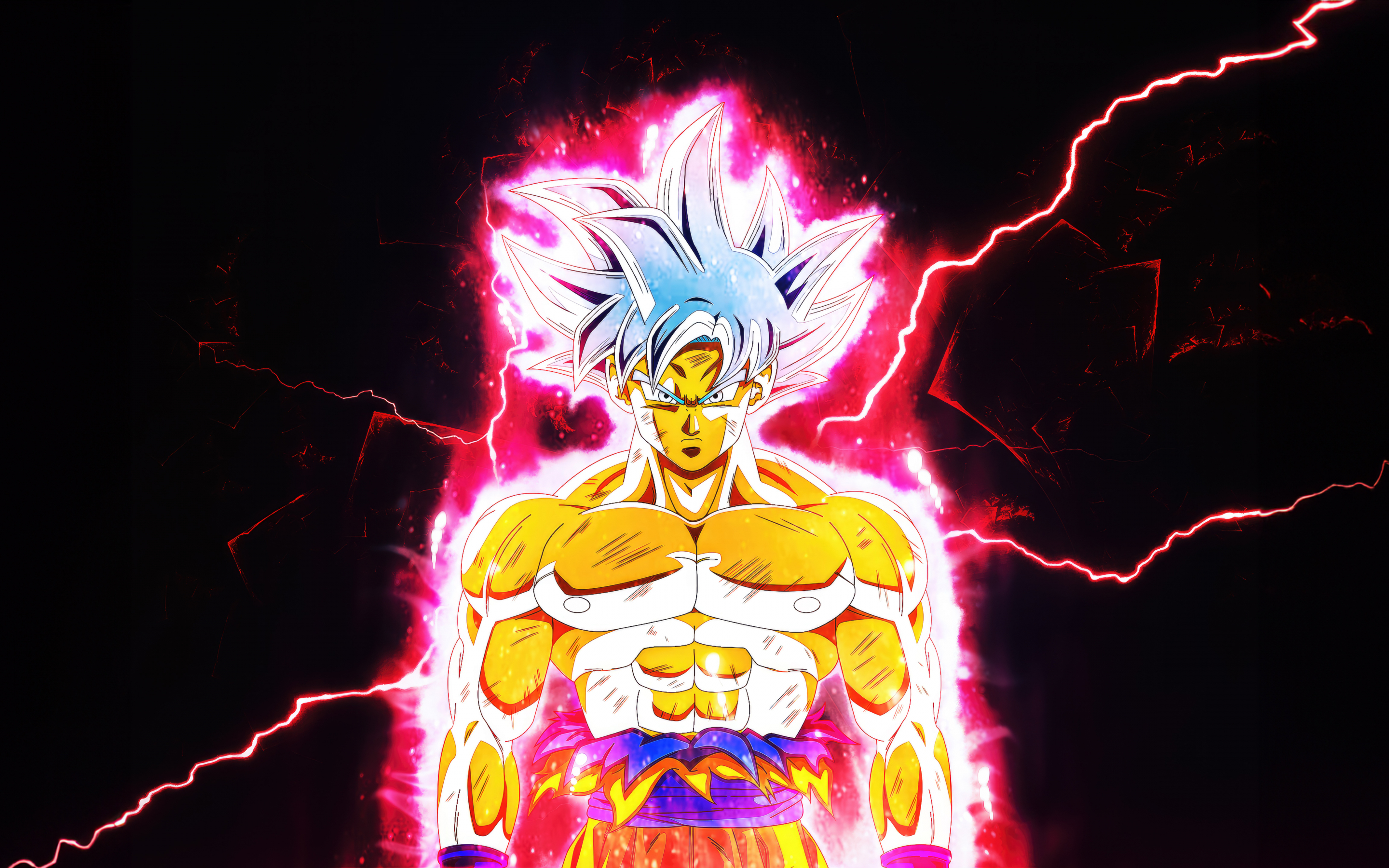 Goku, Dragon Ball, Ultra Instinct Power anime, 24, 2880x1800 wallpaper