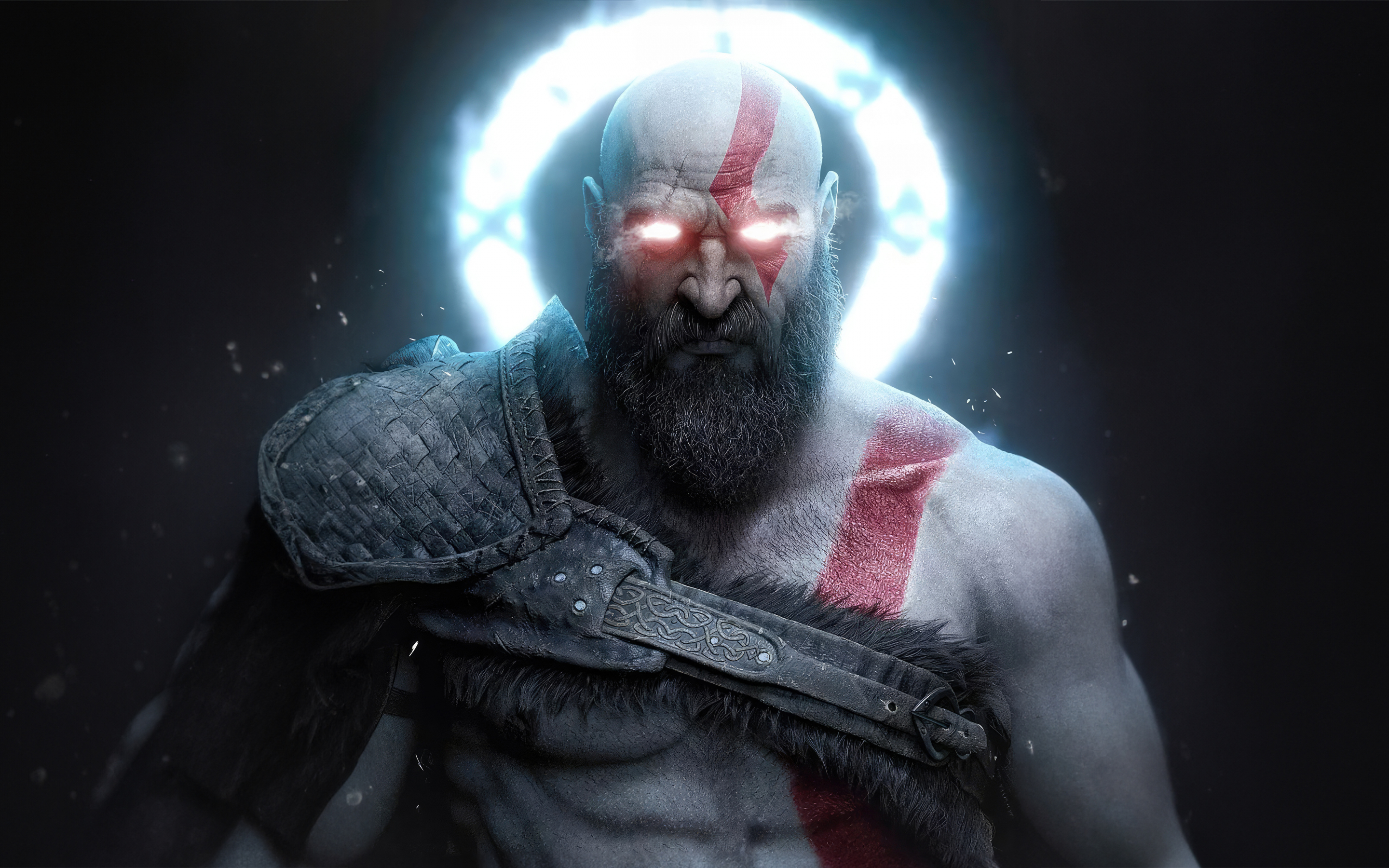 Kratos in God of War: Ragnarok, warrior, 2880x1800 wallpaper