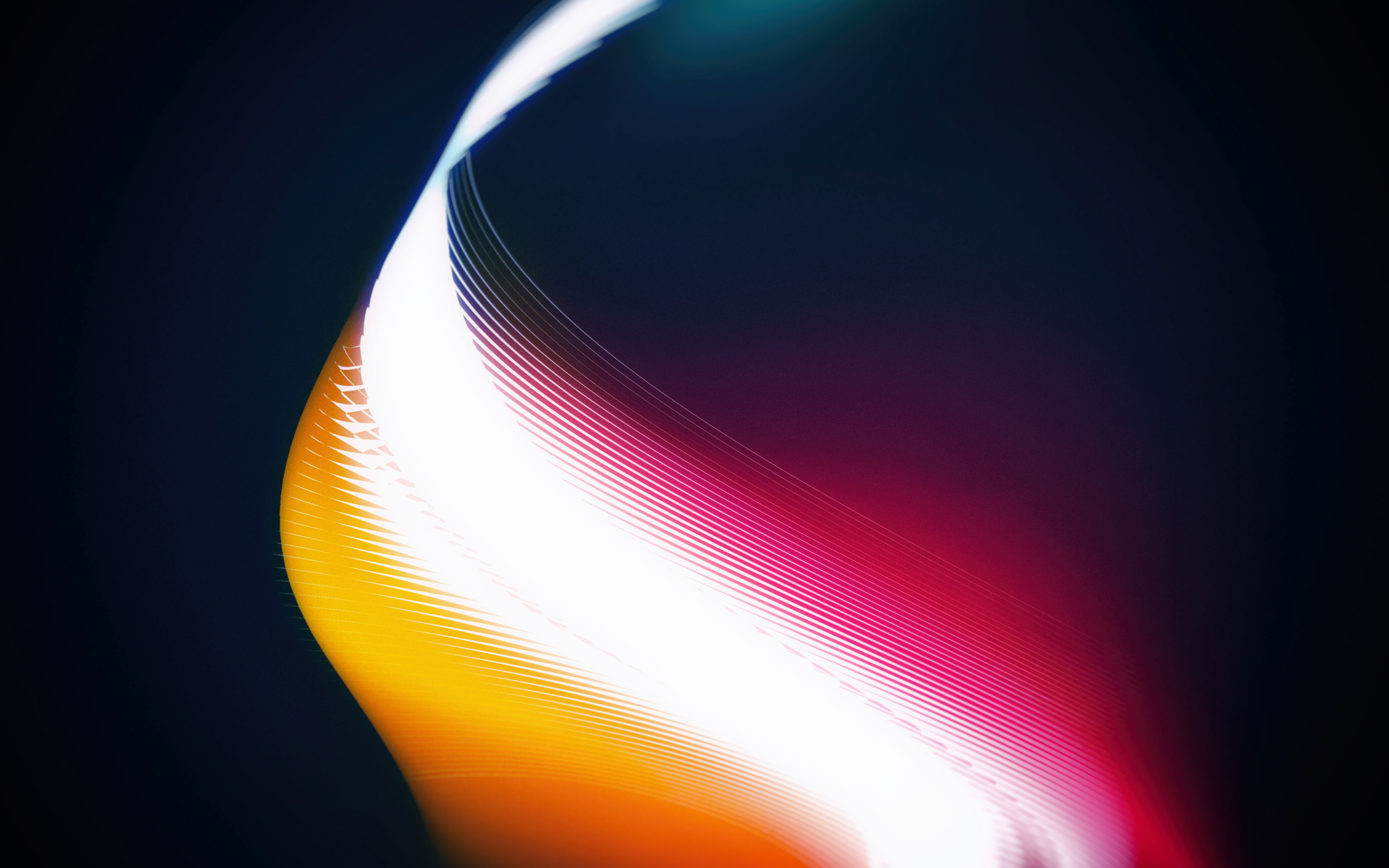 Abstract, glow, lights, minimal, lines, 2880x1800 wallpaper