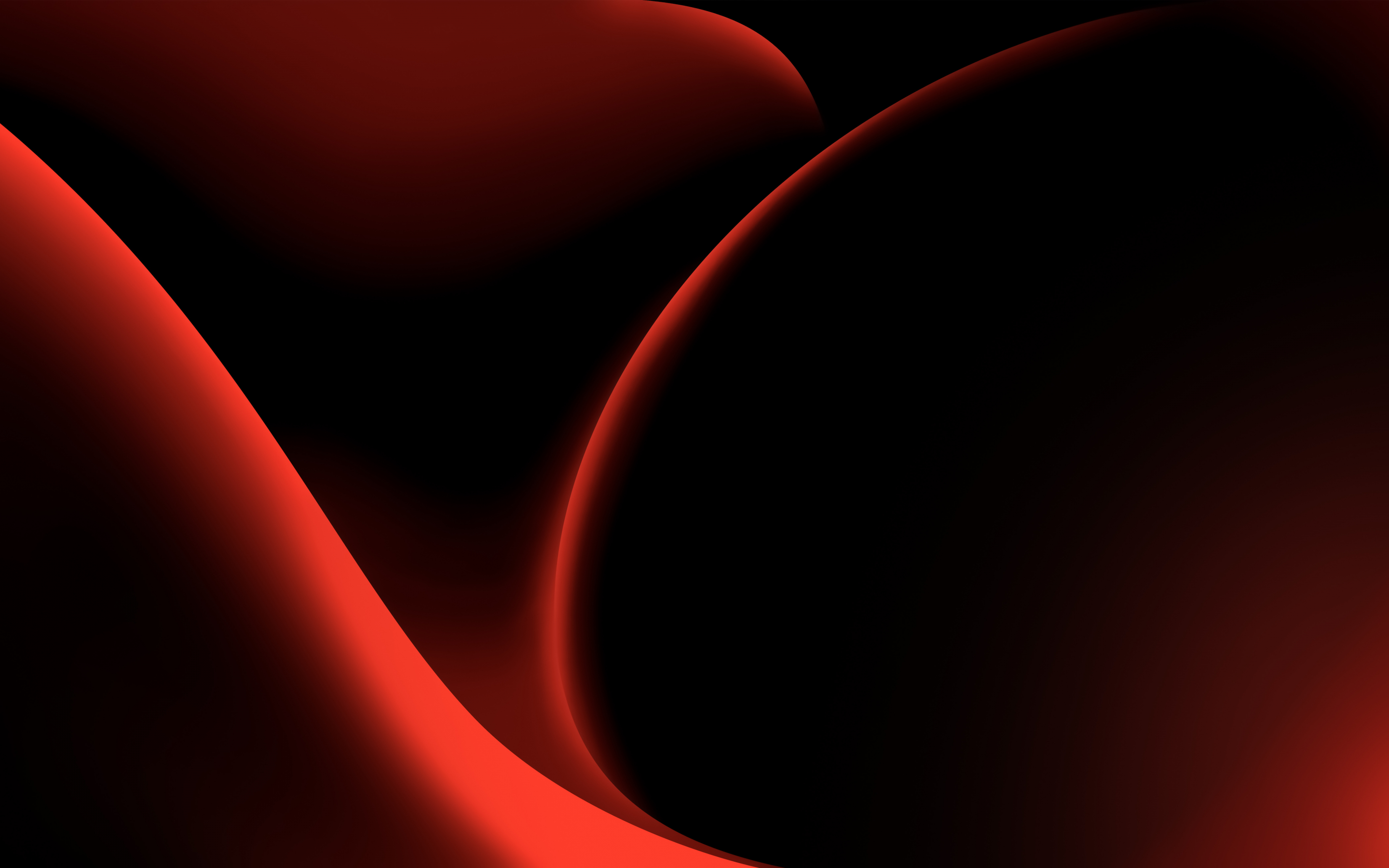 Red lightning edges, dark-red, abstract, 2880x1800 wallpaper