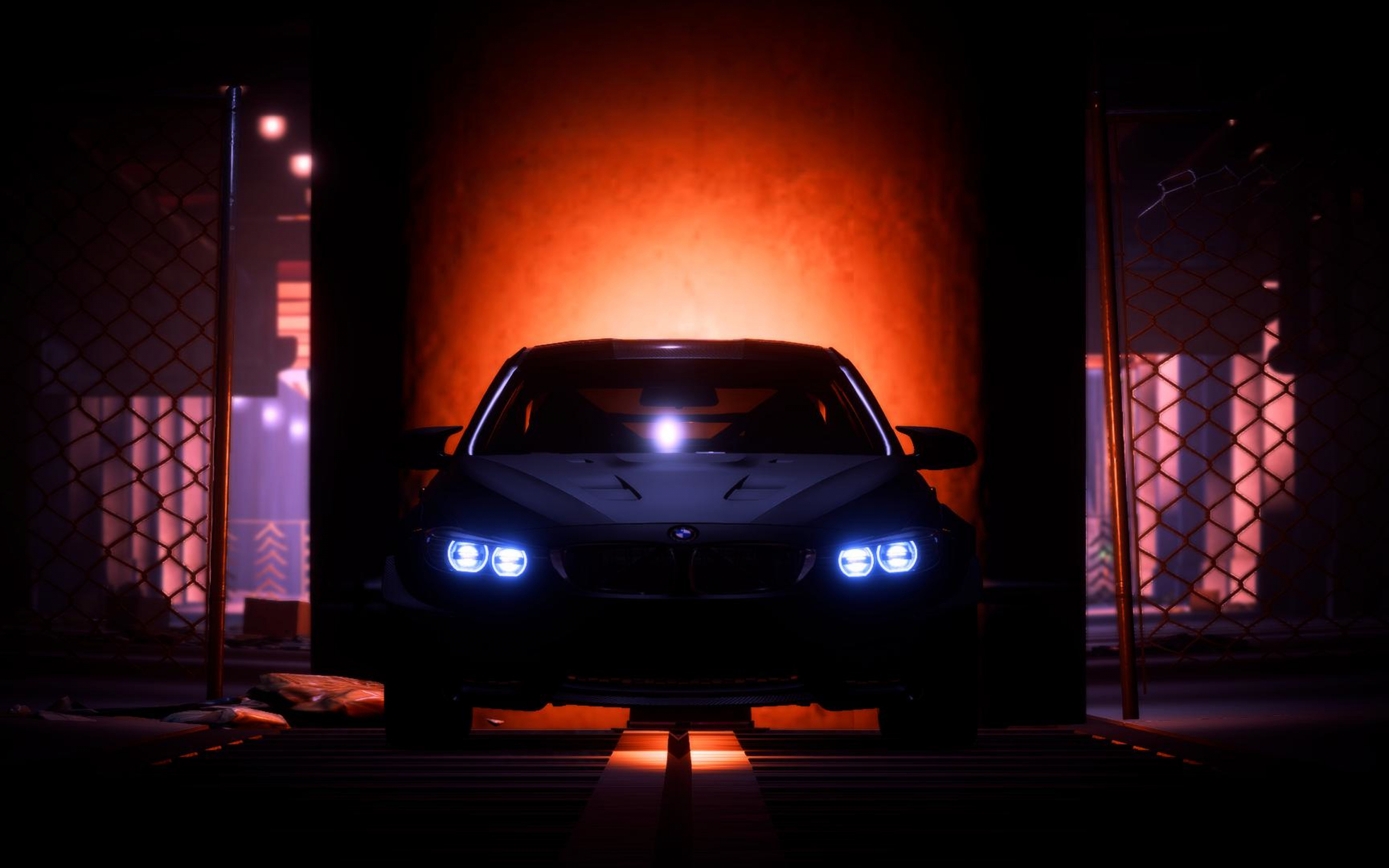 Bmw, headlight, need for speed, video game, 2880x1800 wallpaper