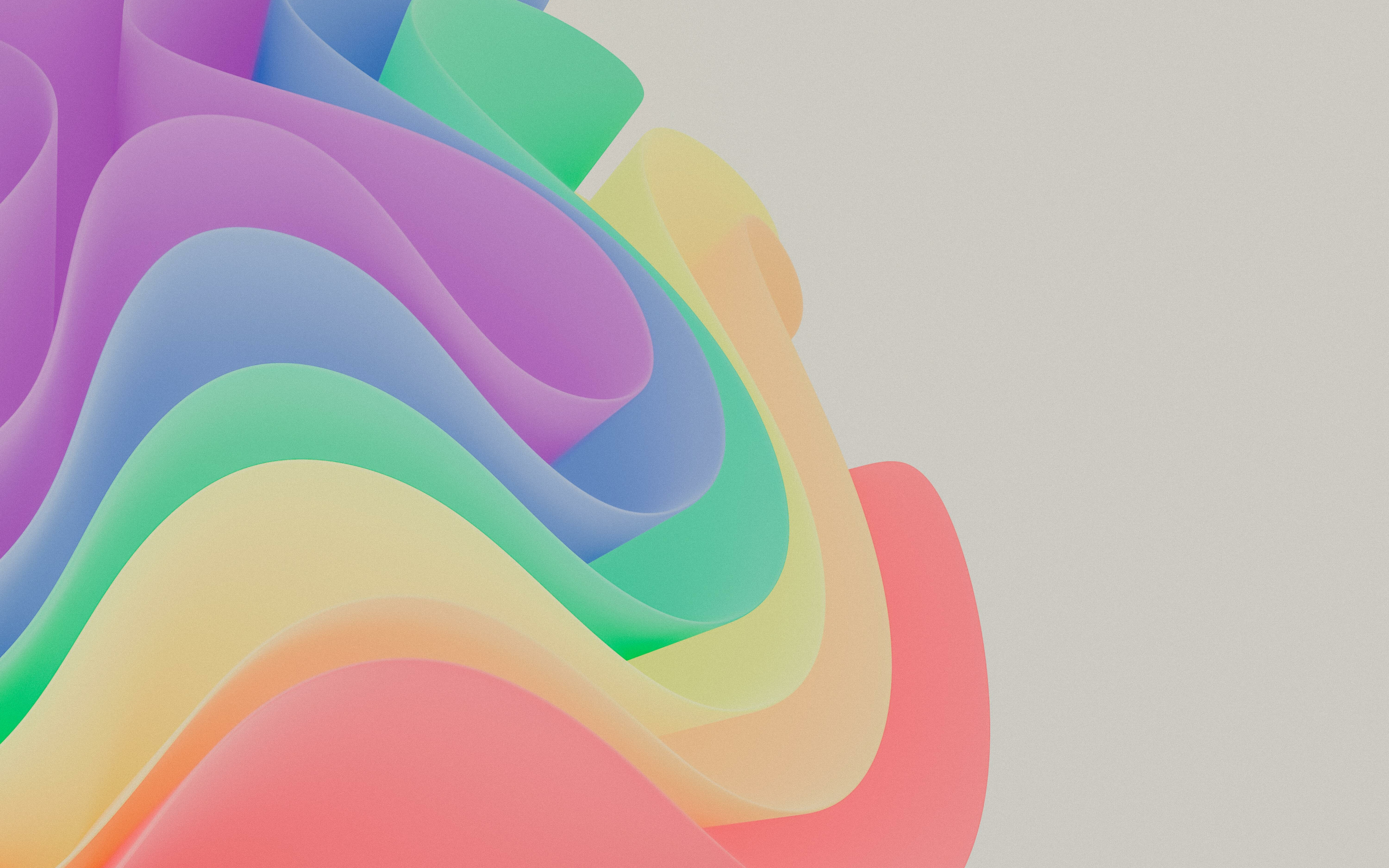 Colorful, pattern, curves, 2880x1800 wallpaper