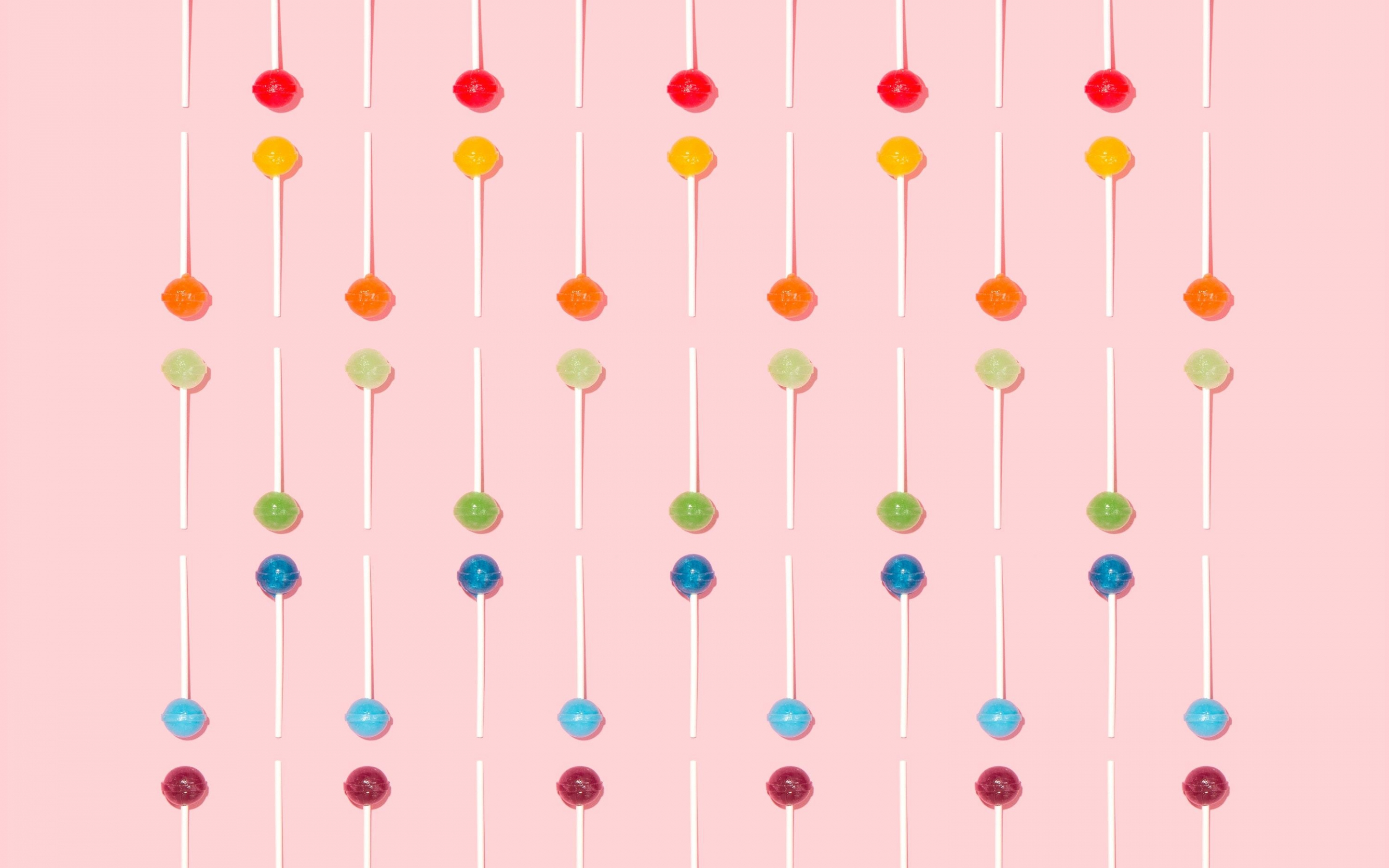 Colorful, candies, lollipops, minimal, 2880x1800 wallpaper