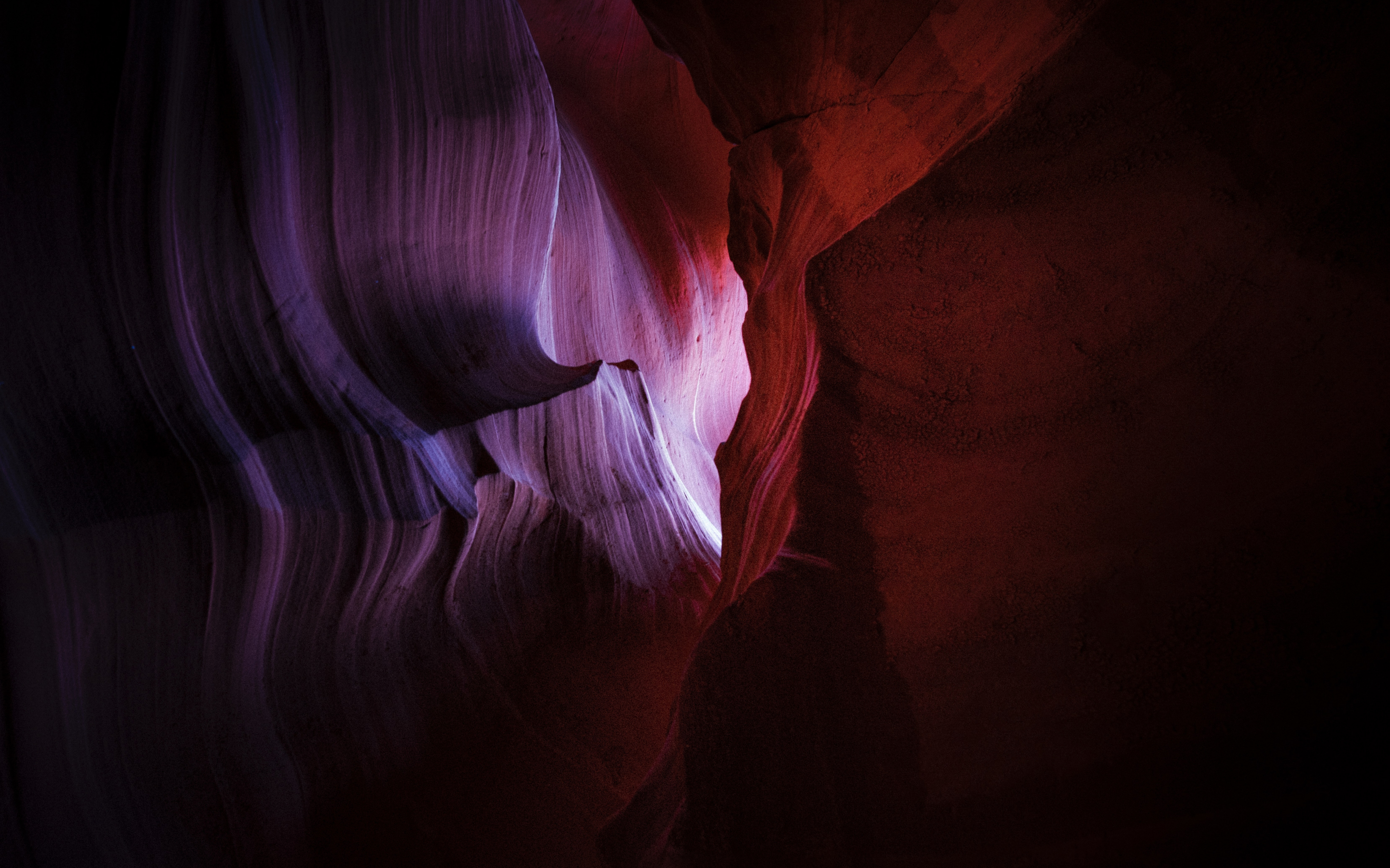 Cave, big rocks, 2880x1800 wallpaper