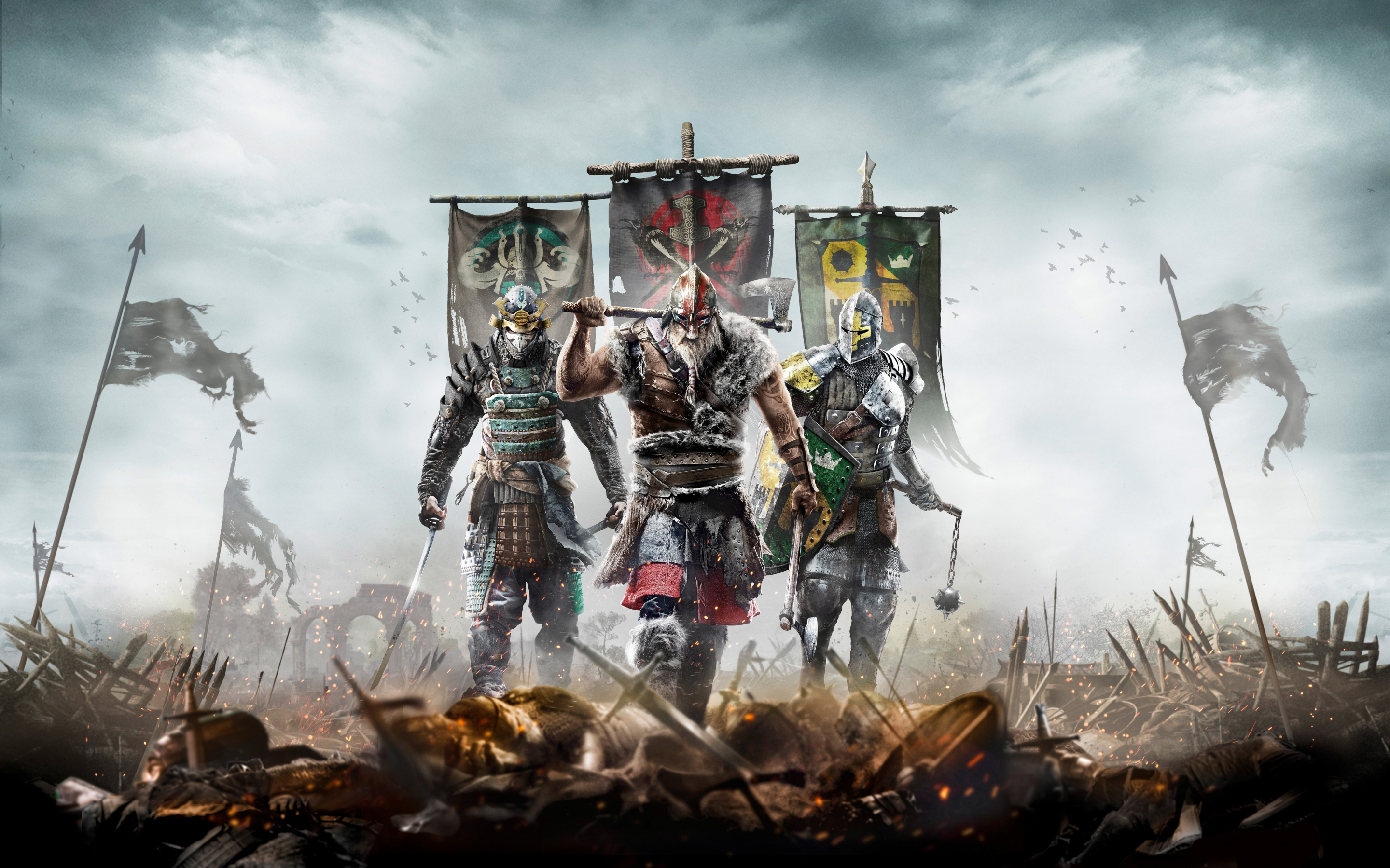 For Honor, video game, warriors, 2880x1800 wallpaper