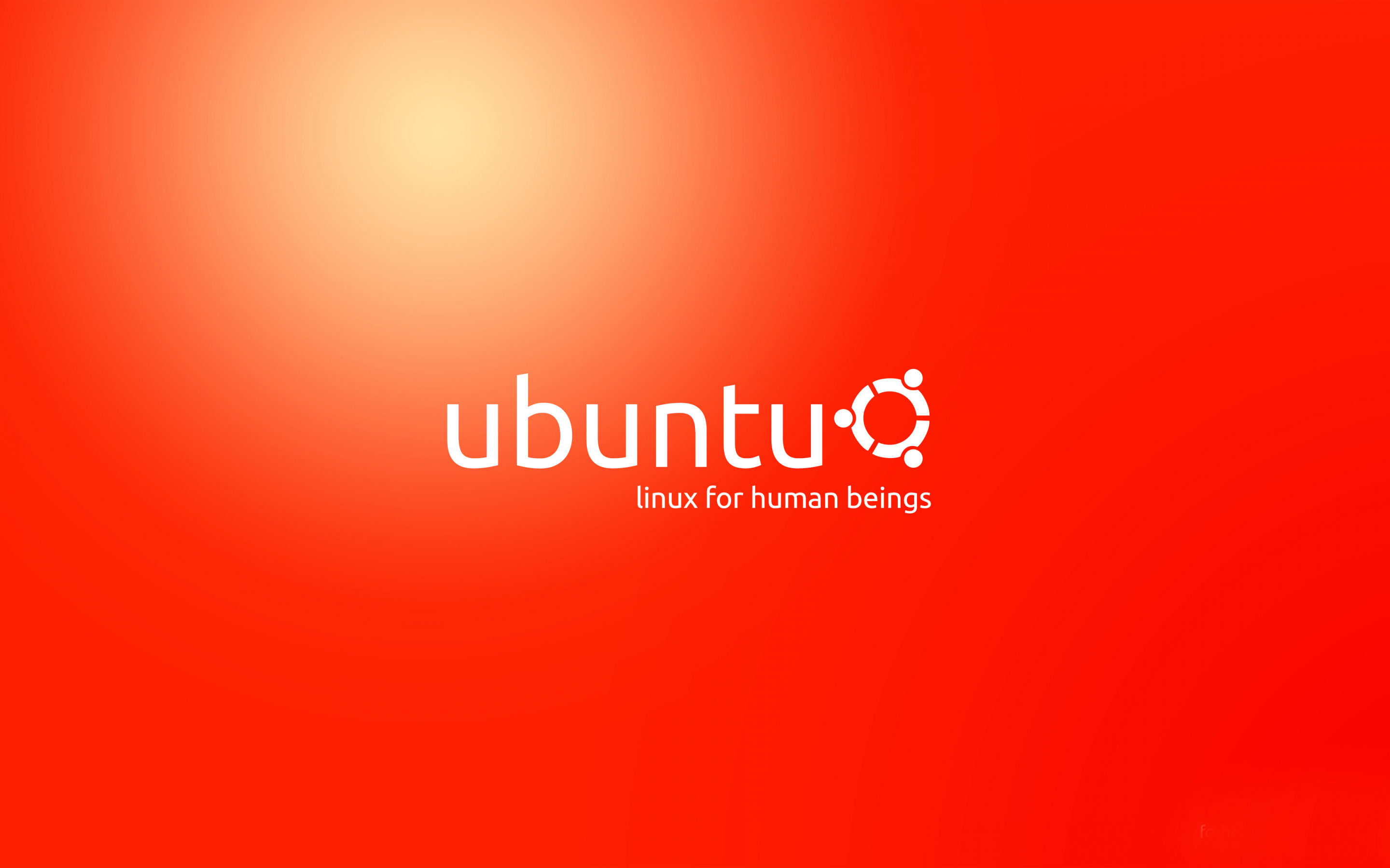 Ubuntu, logo, orange, 2880x1800 wallpaper