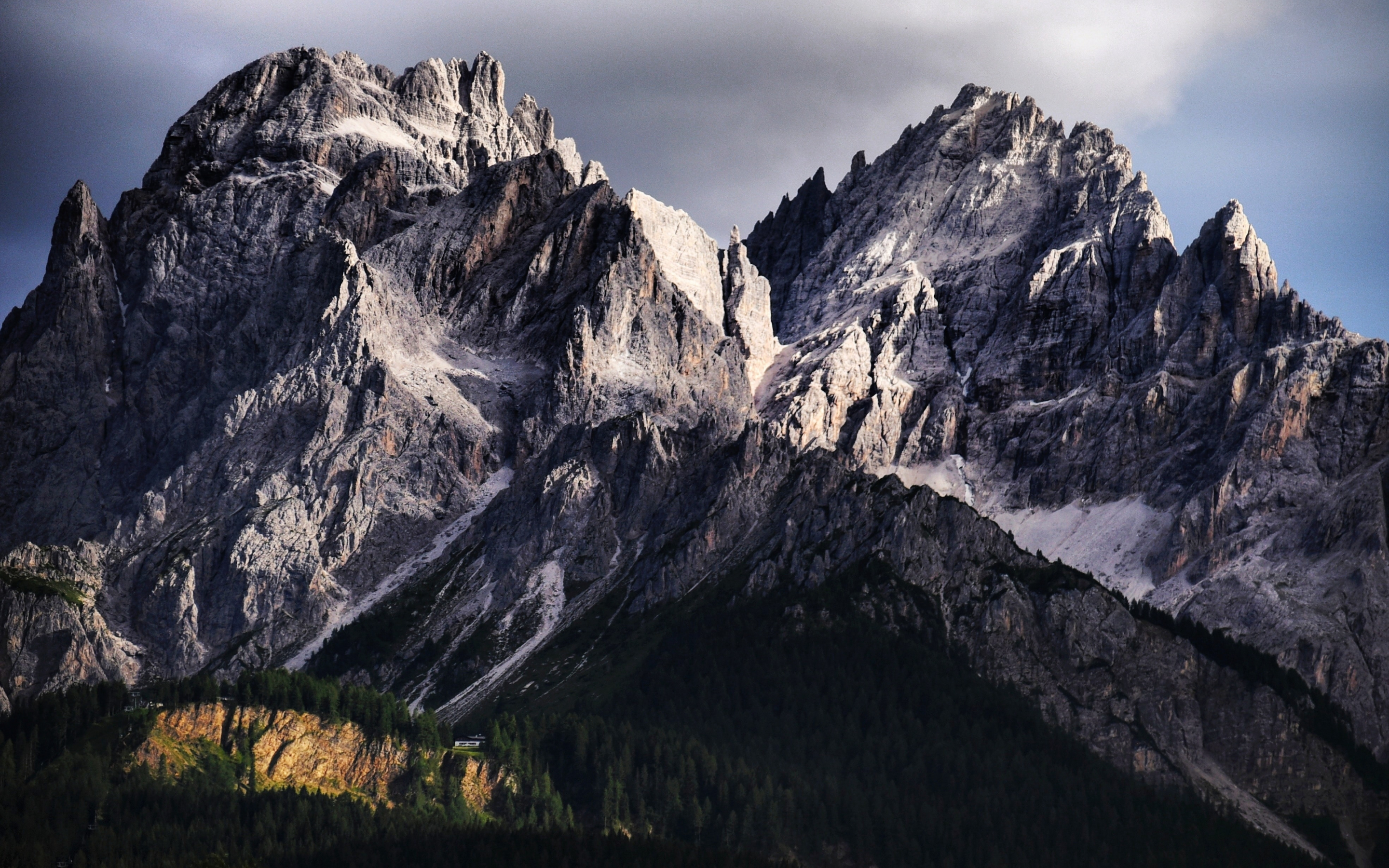 Dolomites, mountain range, Rocky mountains, Italy, 2880x1800 wallpaper