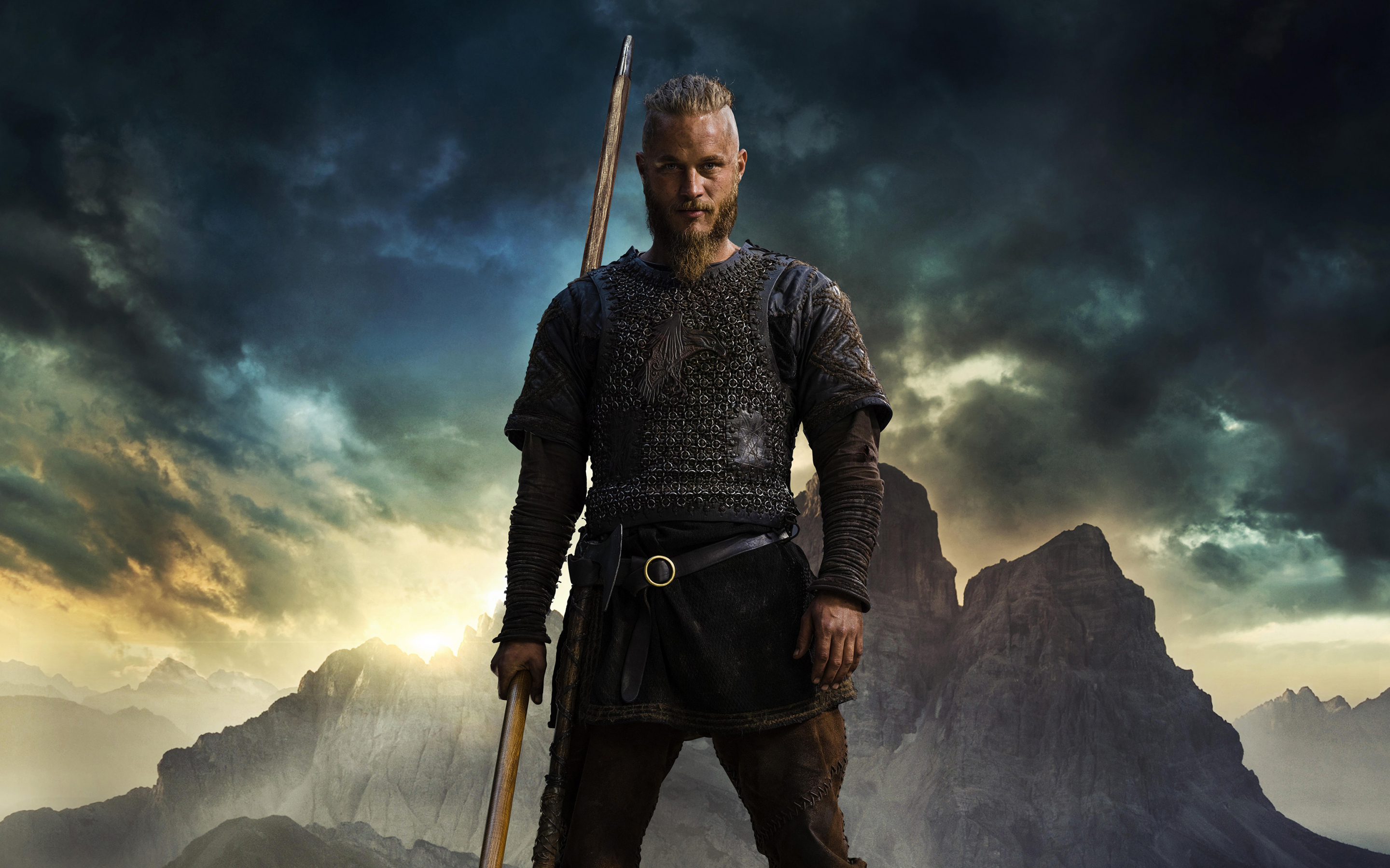Vikings, tv show, Ragnar, Travis Fimmel, 2880x1800 wallpaper