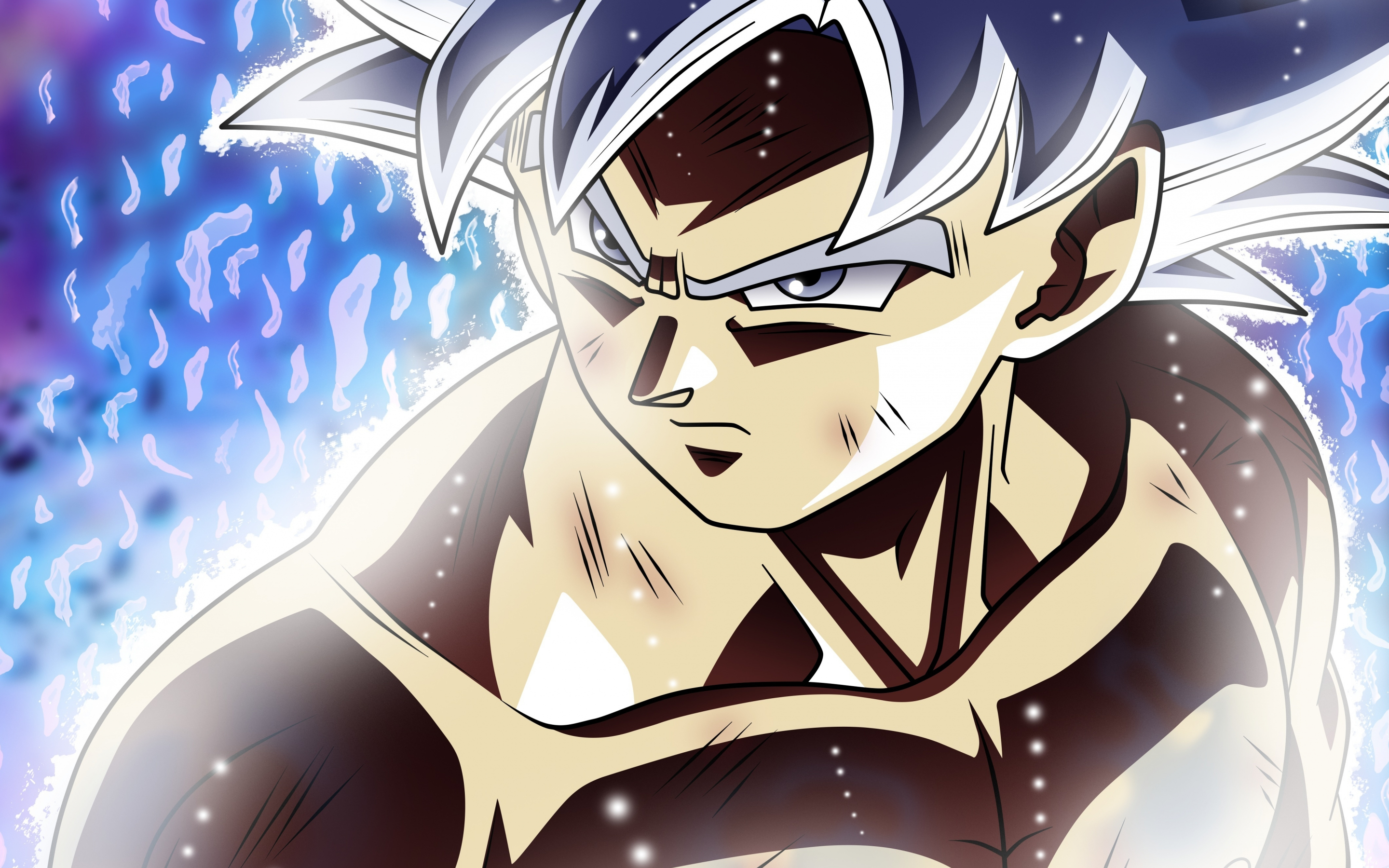 Goku, dragon ball super, ultra instinct, 2880x1800 wallpaper