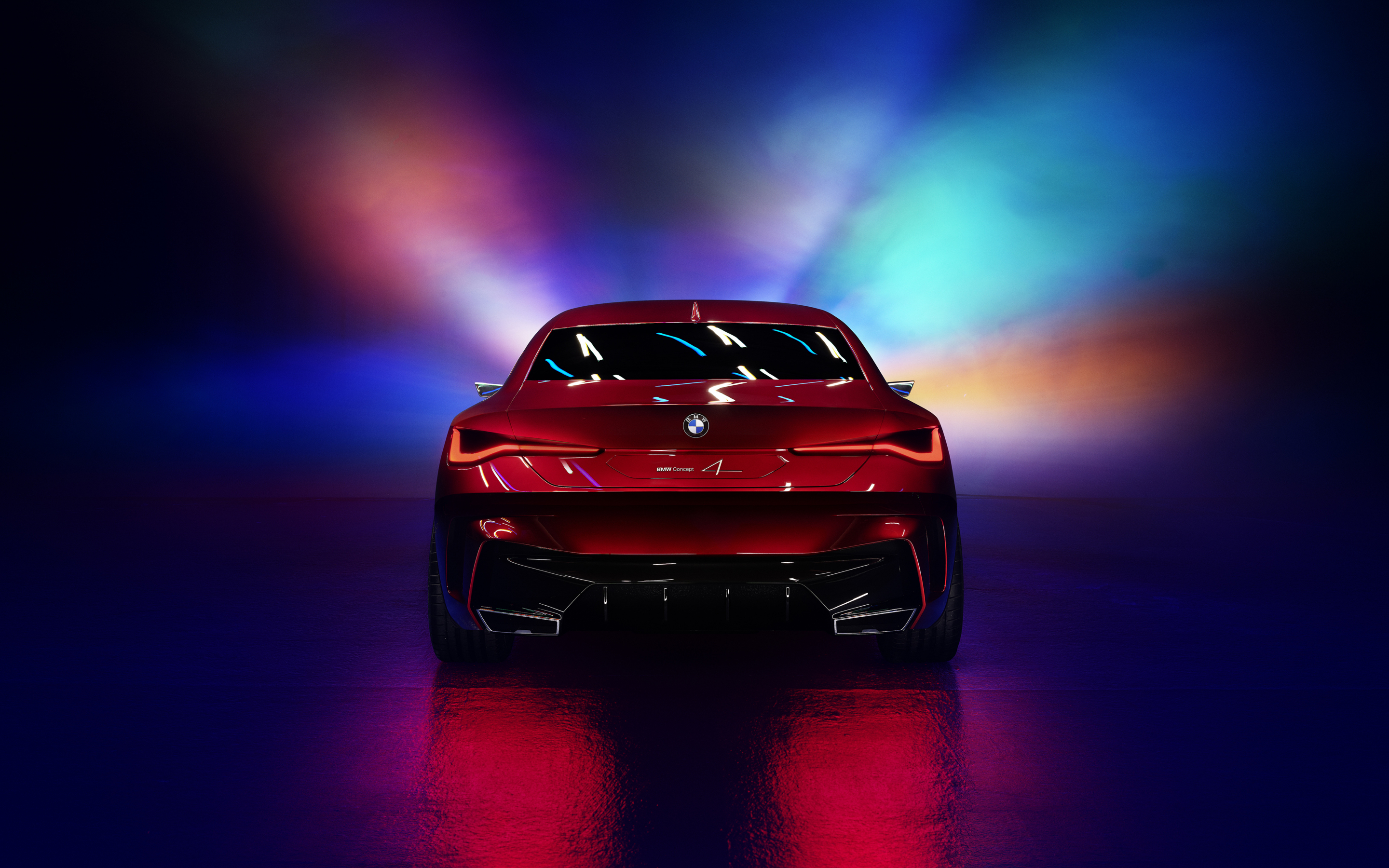 BMW Concept 4, car, rear-view, 2880x1800 wallpaper