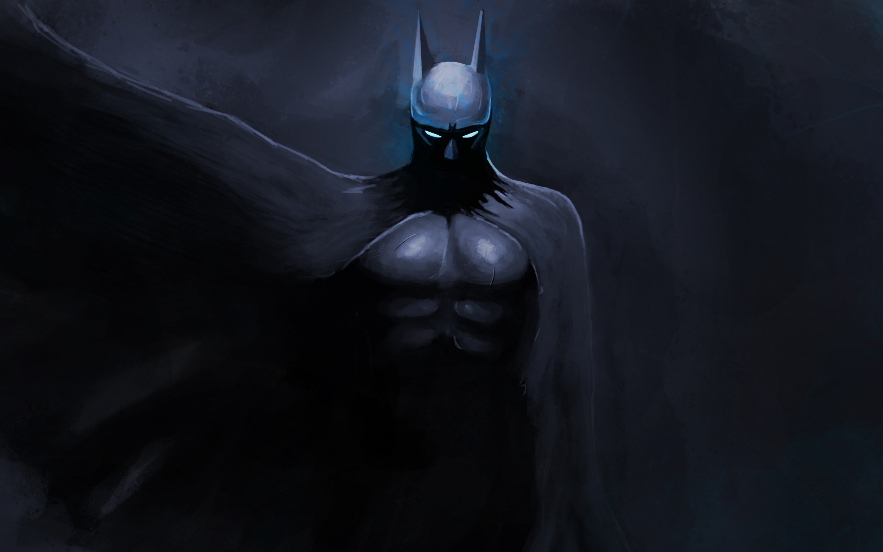 Dark batman art, 2880x1800 wallpaper