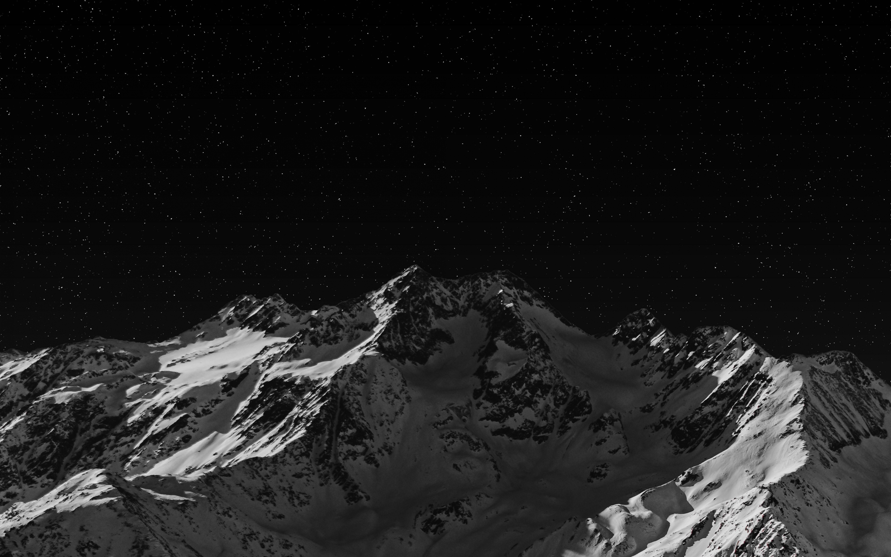 Mountain, dark, nature, 2880x1800 wallpaper