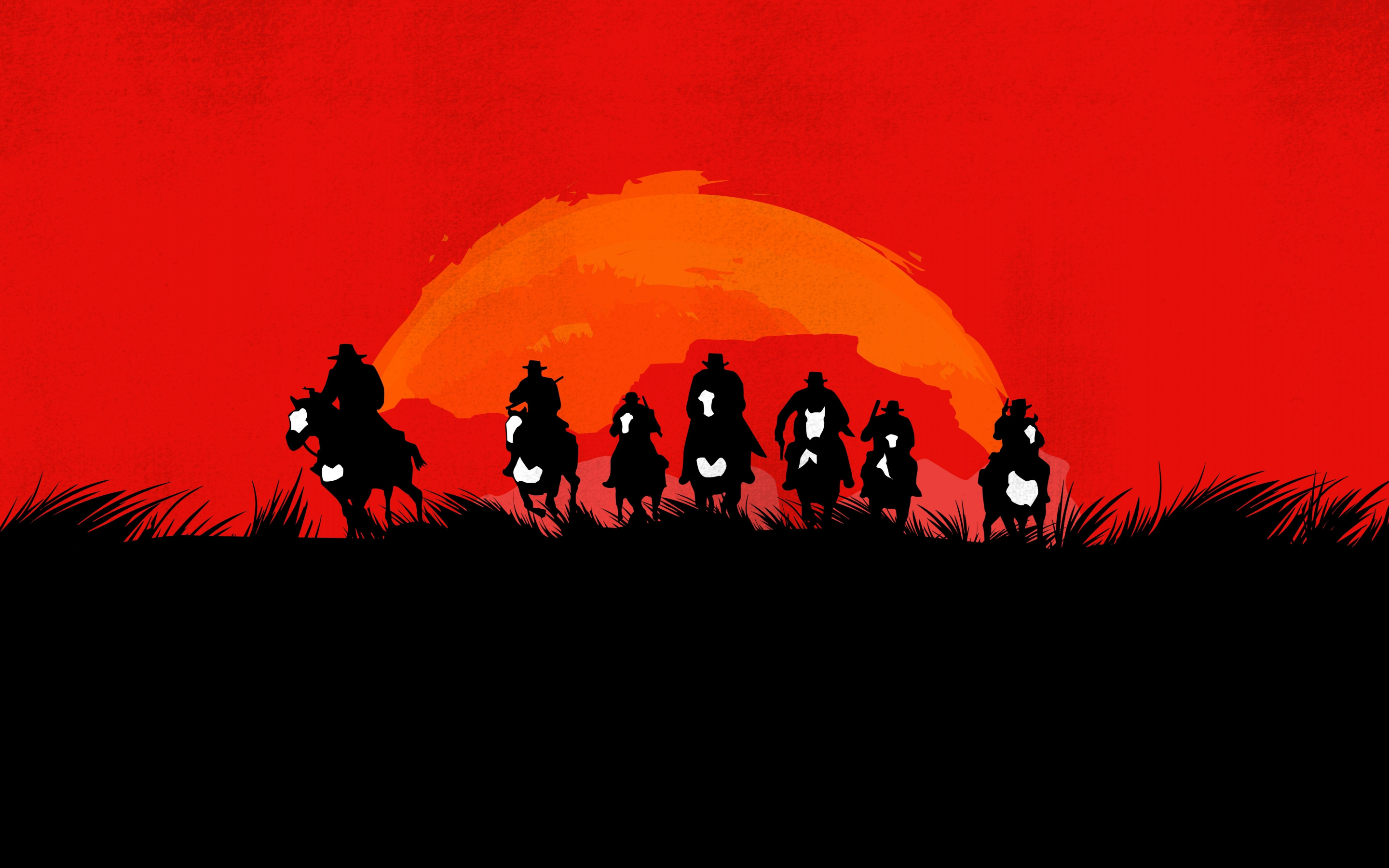 Red Dead Redemption 2, video game, artwork, 2880x1800 wallpaper