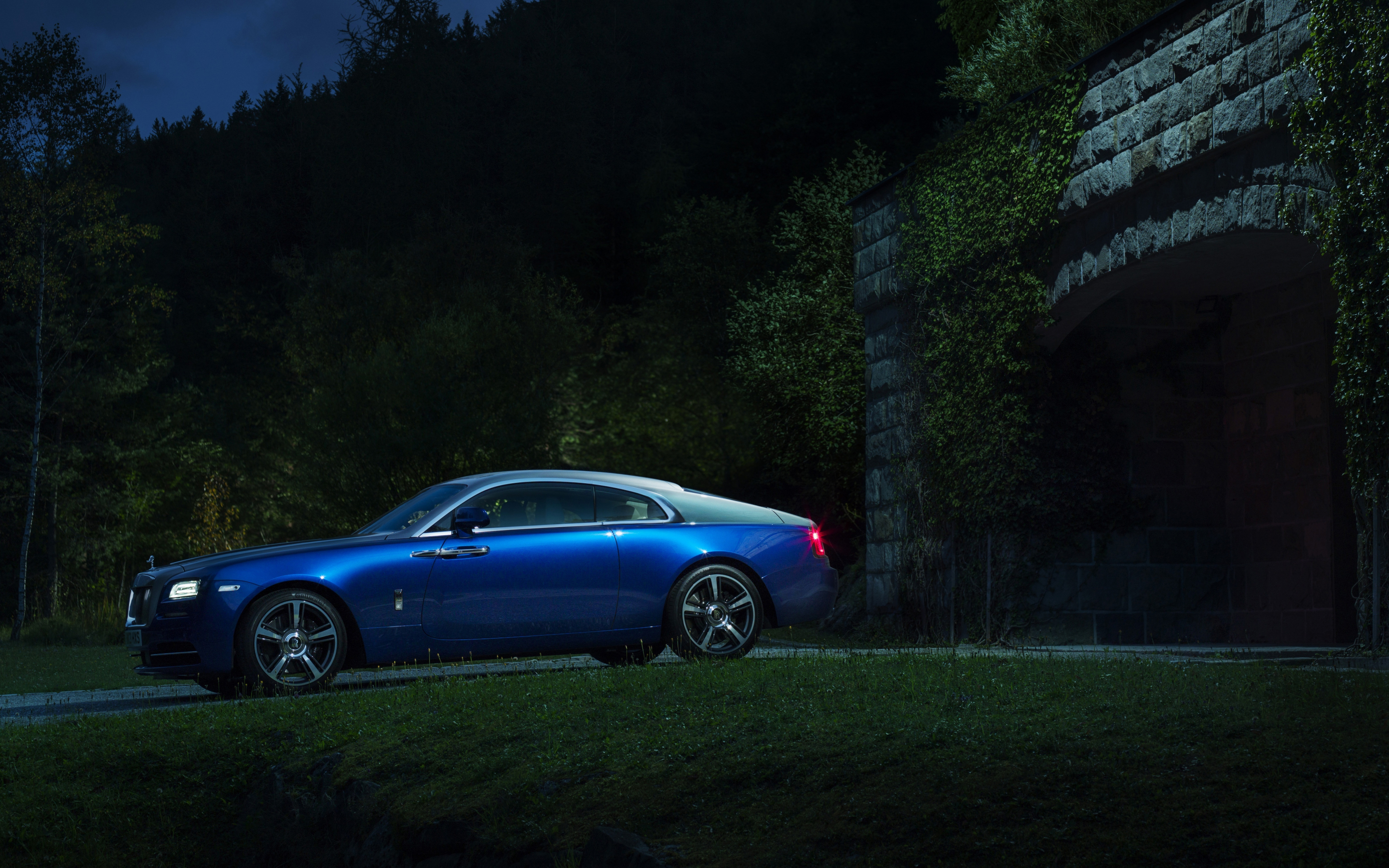 Blue, Rolls-Royce Wraith, luxury car, 2880x1800 wallpaper
