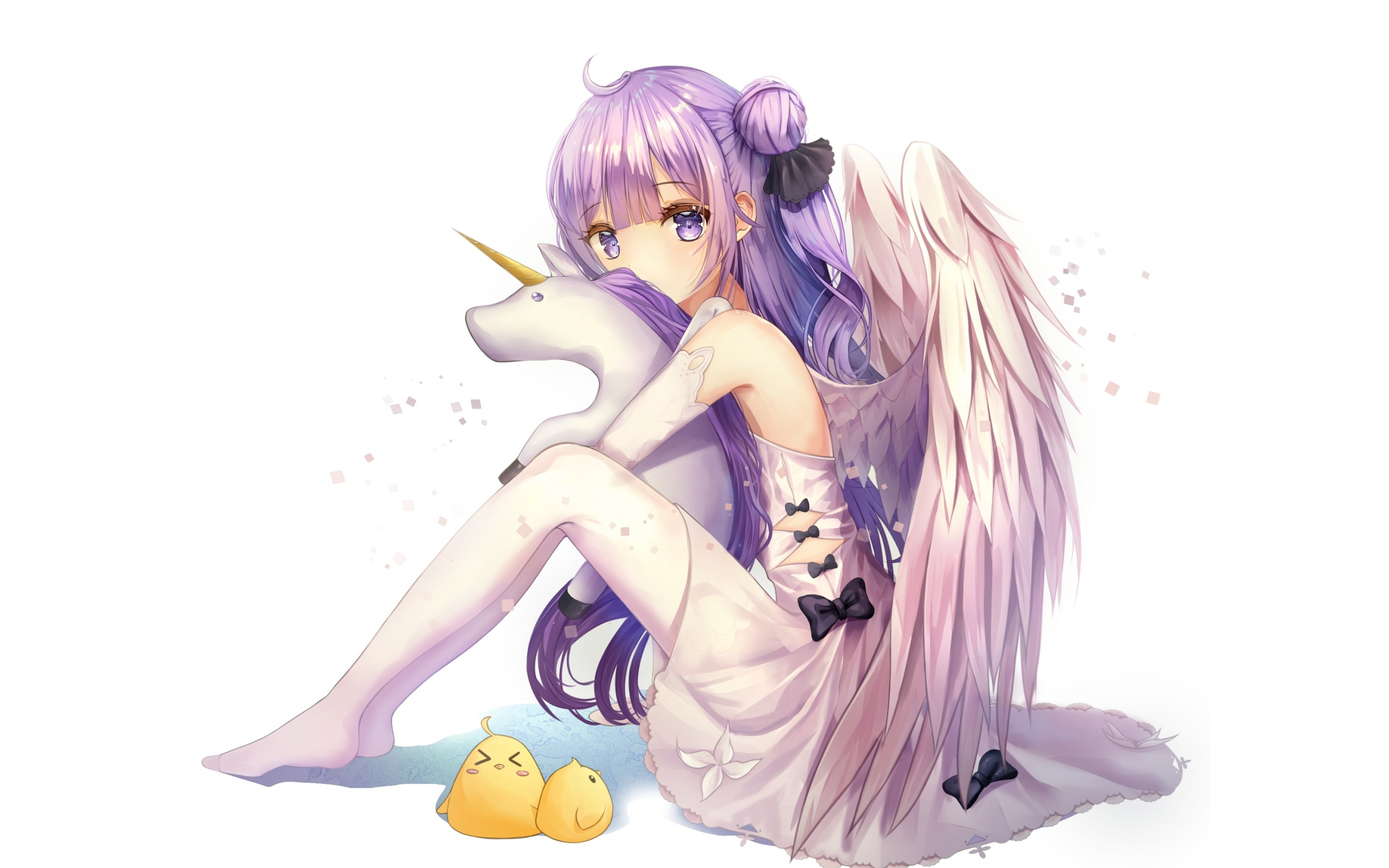 Azur lane, unicorn with wings, anime girl, 2880x1800 wallpaper