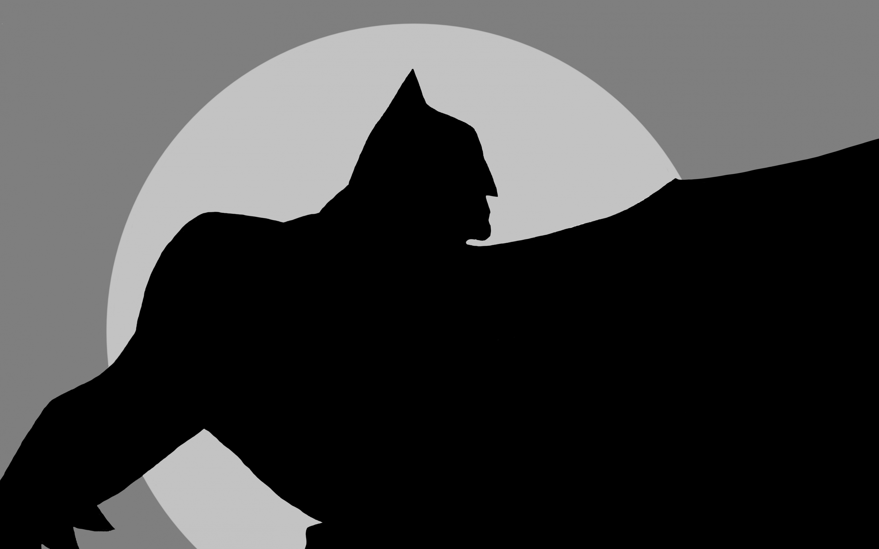 Dark, batman, minimalism, 2880x1800 wallpaper