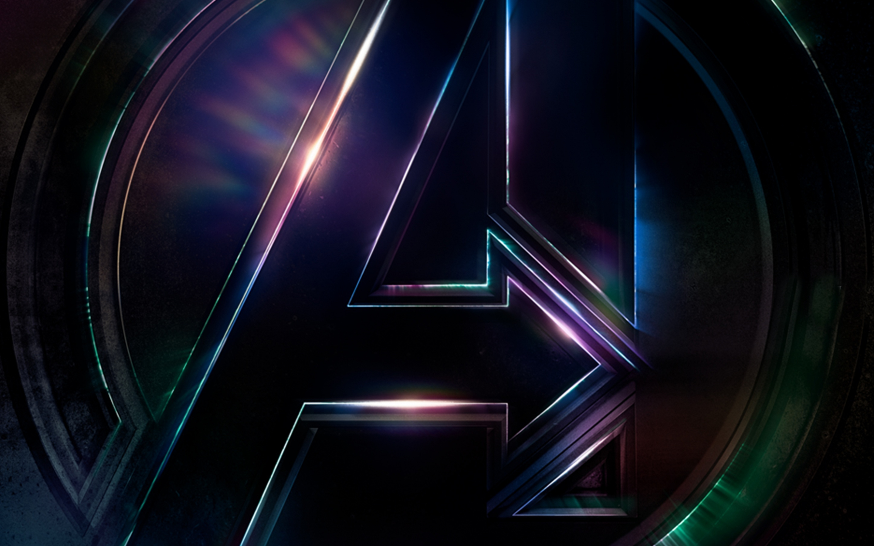 Avengers: infinity war, 2018, movie, logo, dark, 2880x1800 wallpaper