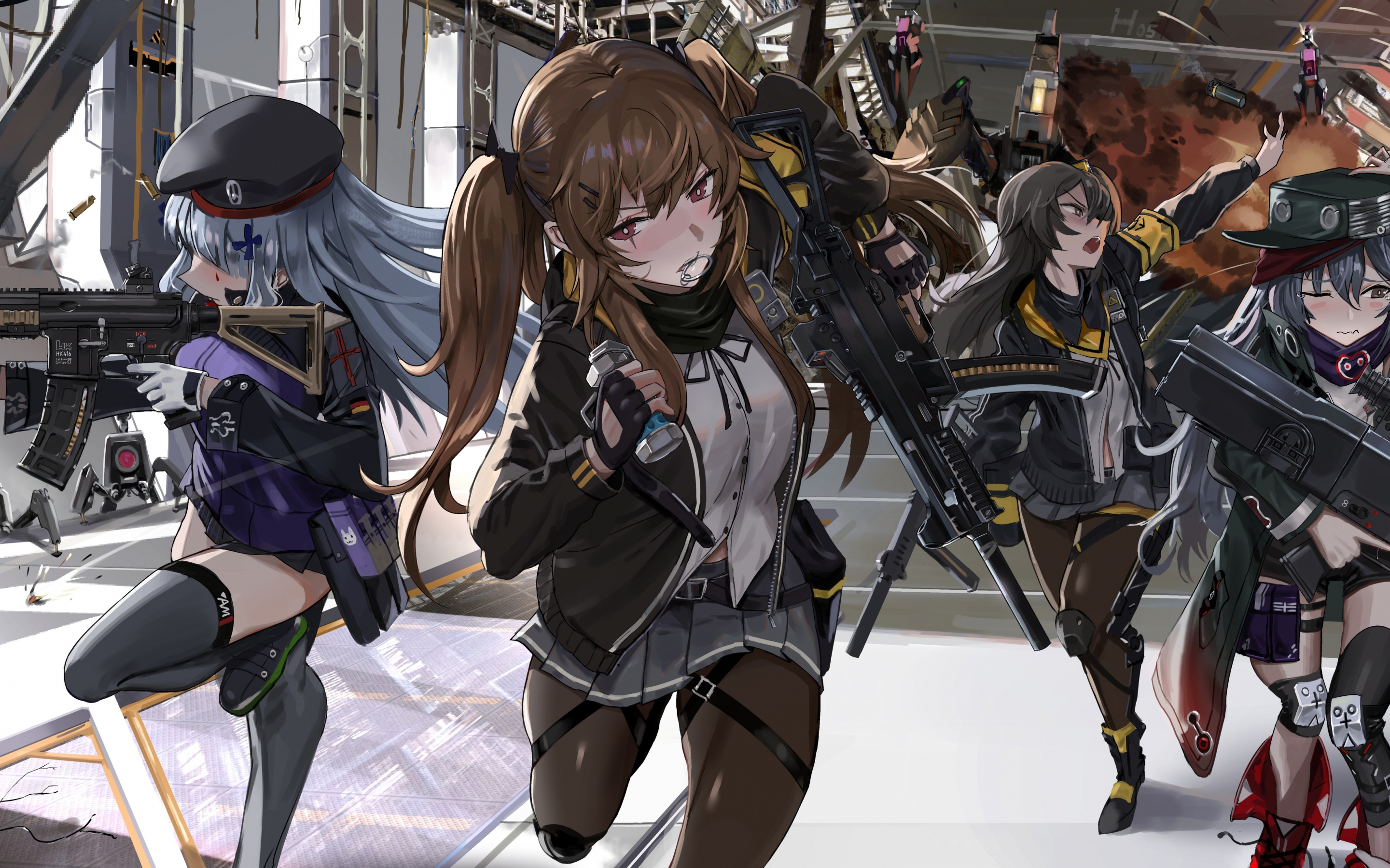 Girls' Frontline, soldiers' gang, 2880x1800 wallpaper