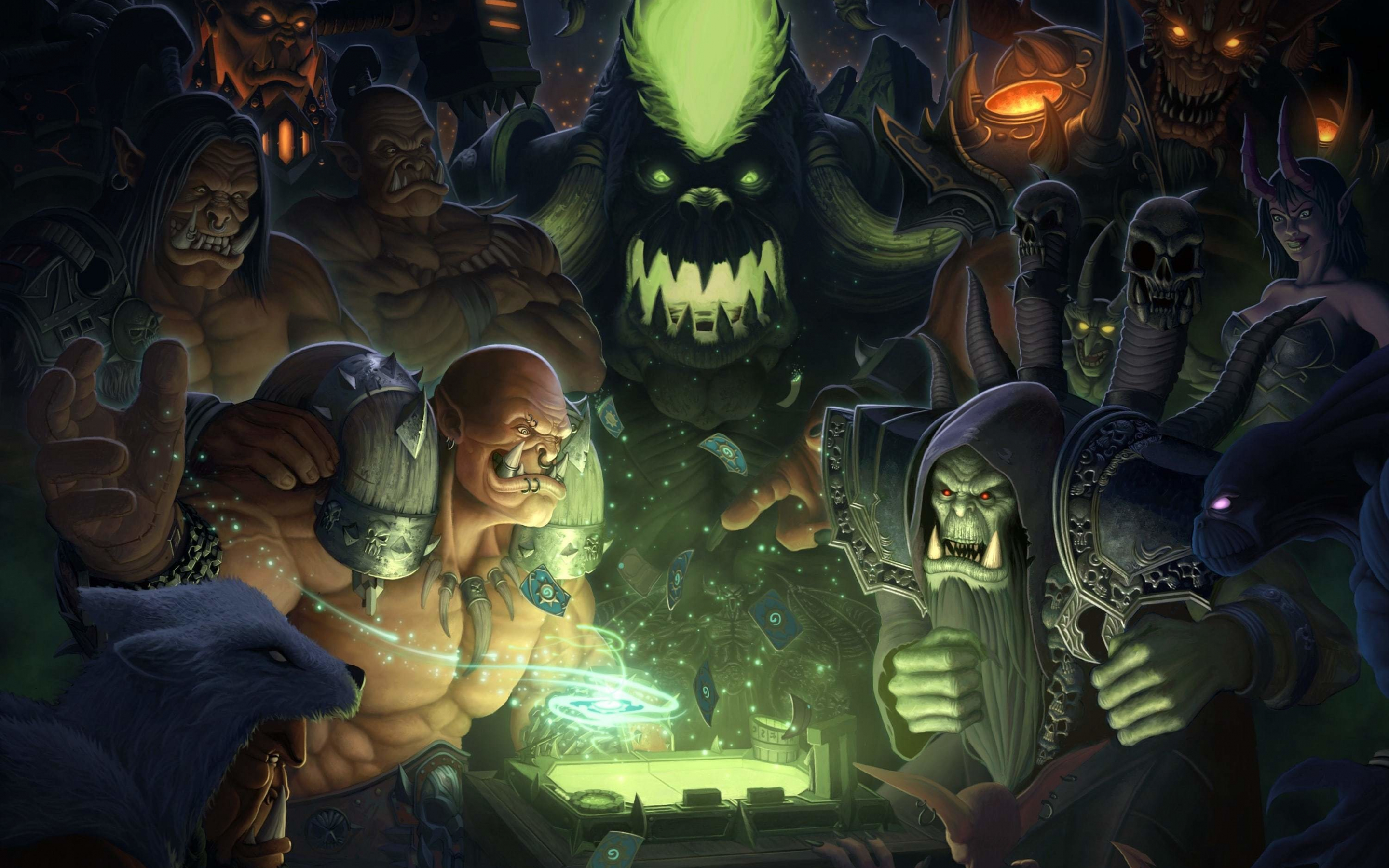 Hearthstone: heroes of warcraft, play, video game, 2880x1800 wallpaper