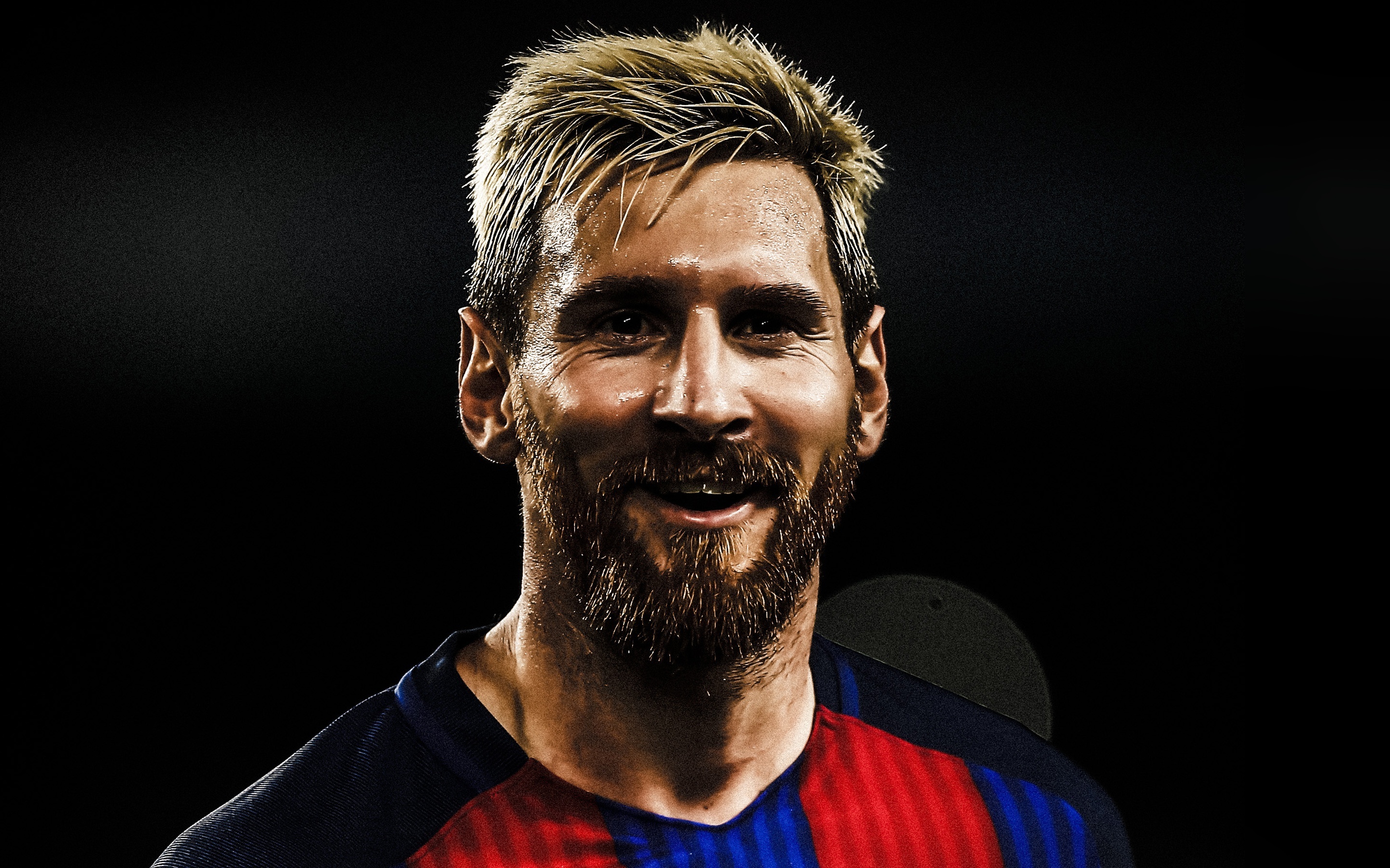 Smile, celebrity, Lionel Messi, 2880x1800 wallpaper