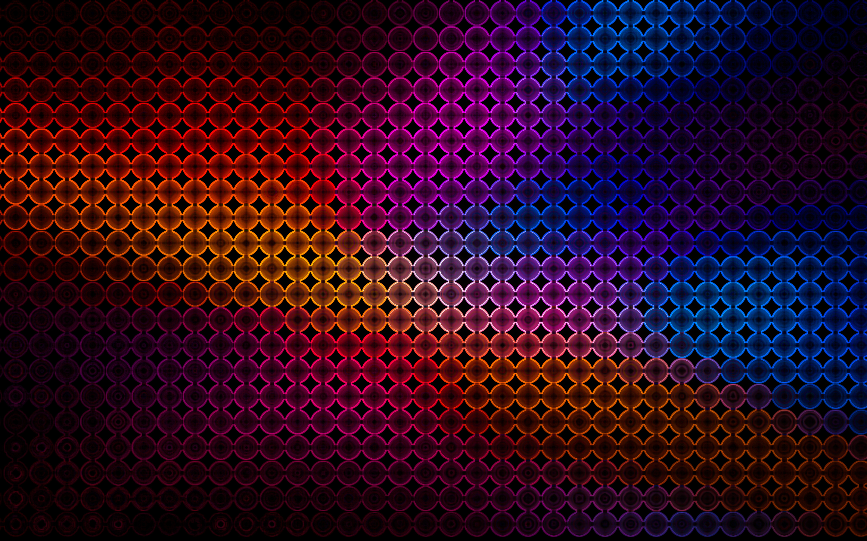 Colorful, black dots, abstract, 2880x1800 wallpaper