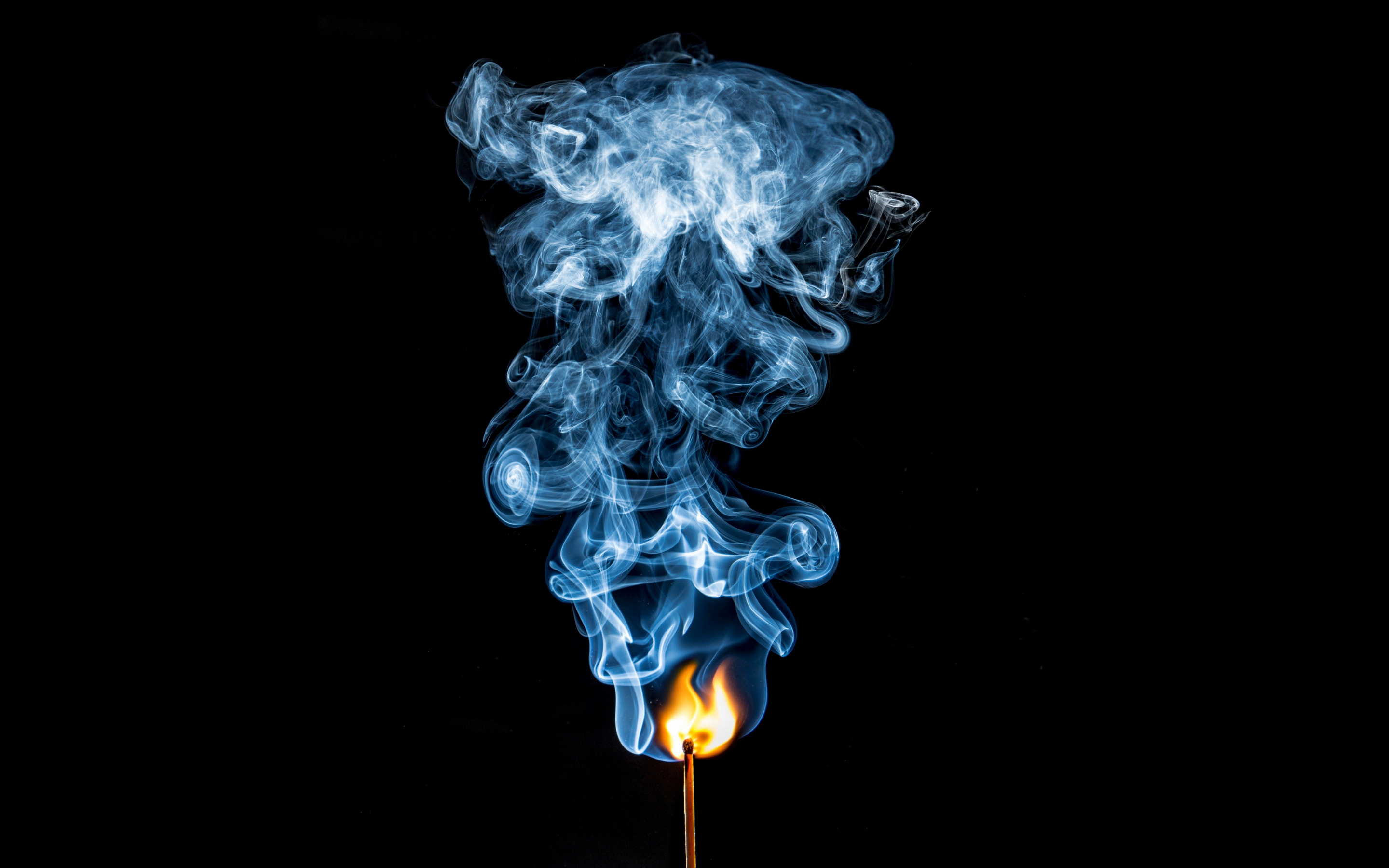Matches, fire, smoke, 2880x1800 wallpaper