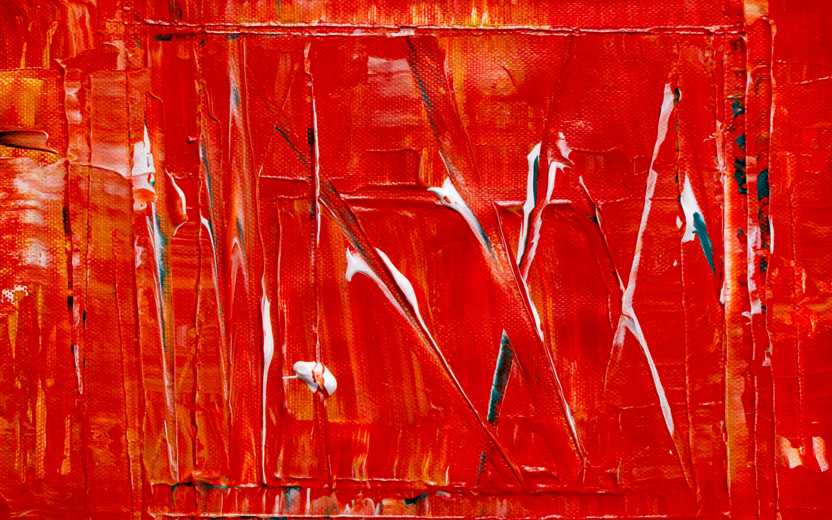 Red-white color, art, artwork, 2880x1800 wallpaper