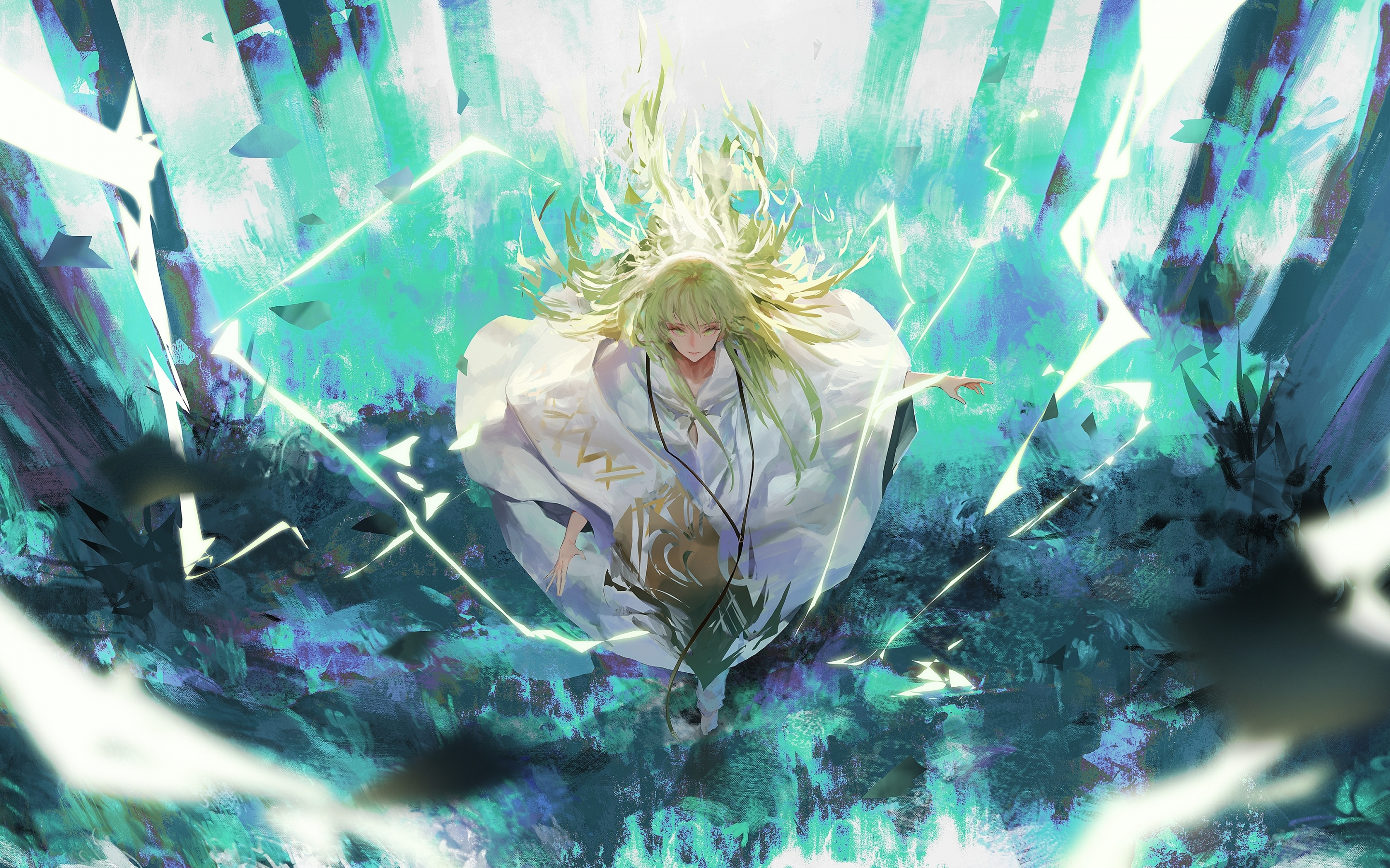 Art, Enkidu, Fate/Grand Order, anime, 2880x1800 wallpaper