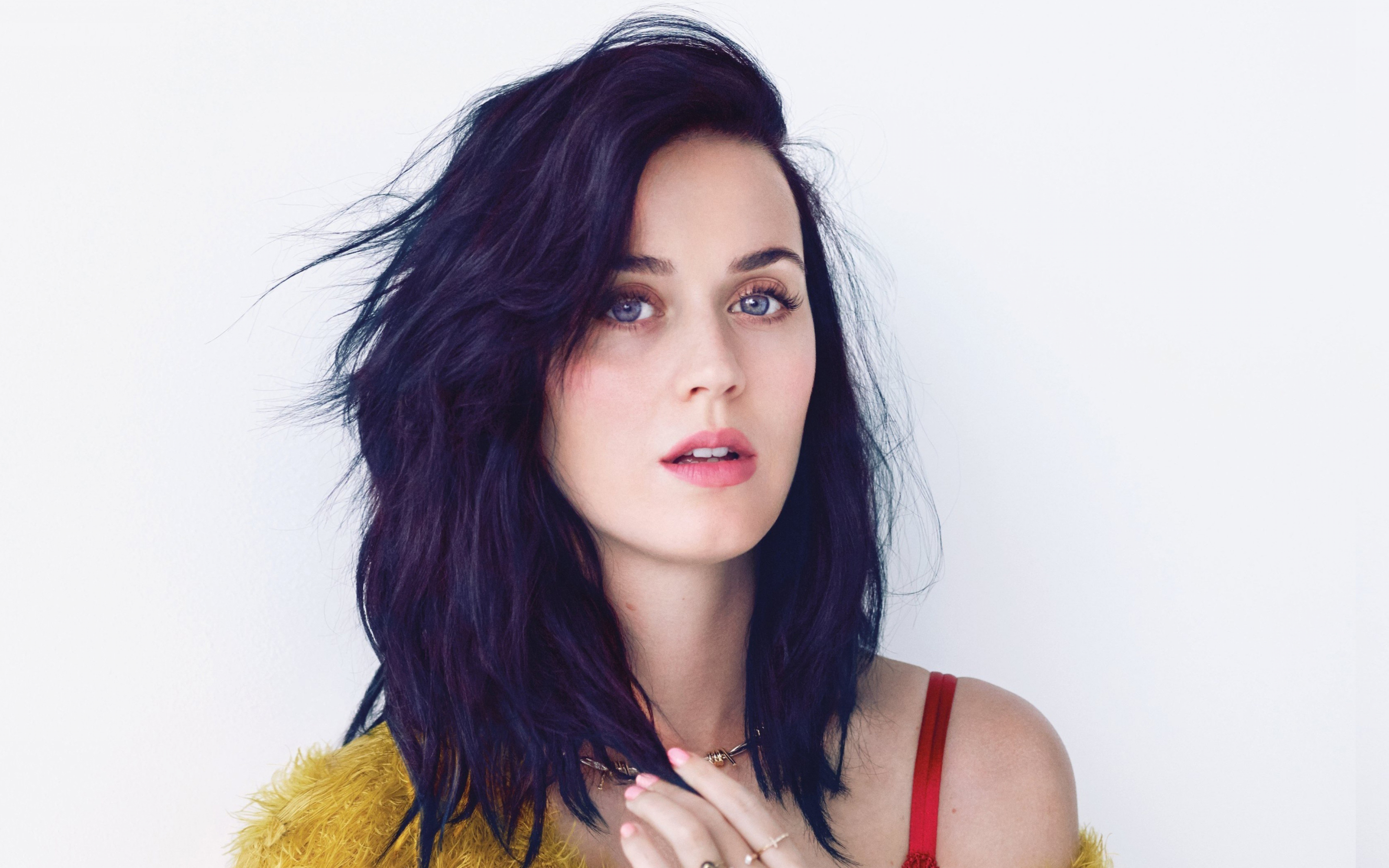Katy Perry, purple hair, 2019, 2880x1800 wallpaper