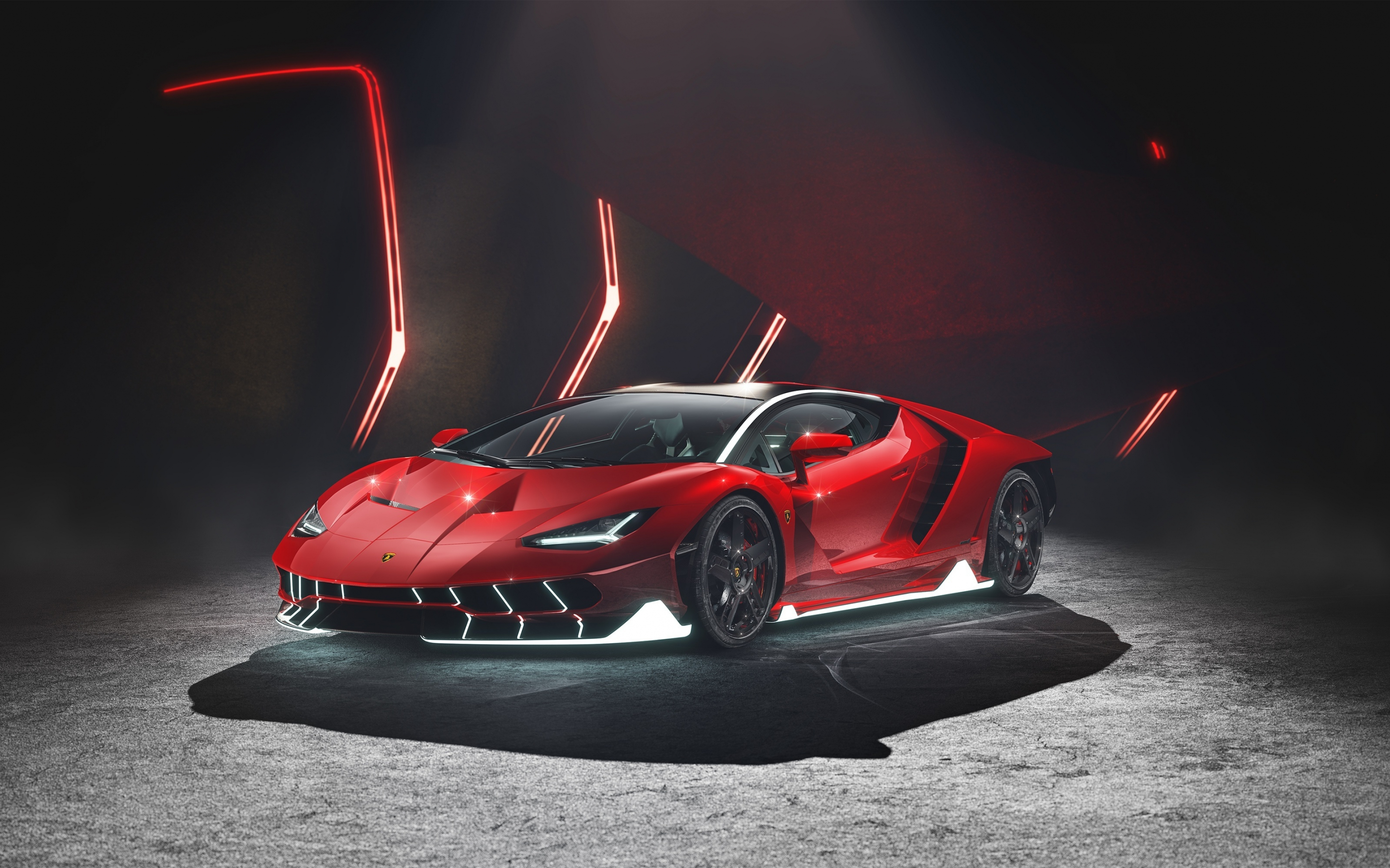 Car, Red Lamborghini Centenario, 2880x1800 wallpaper