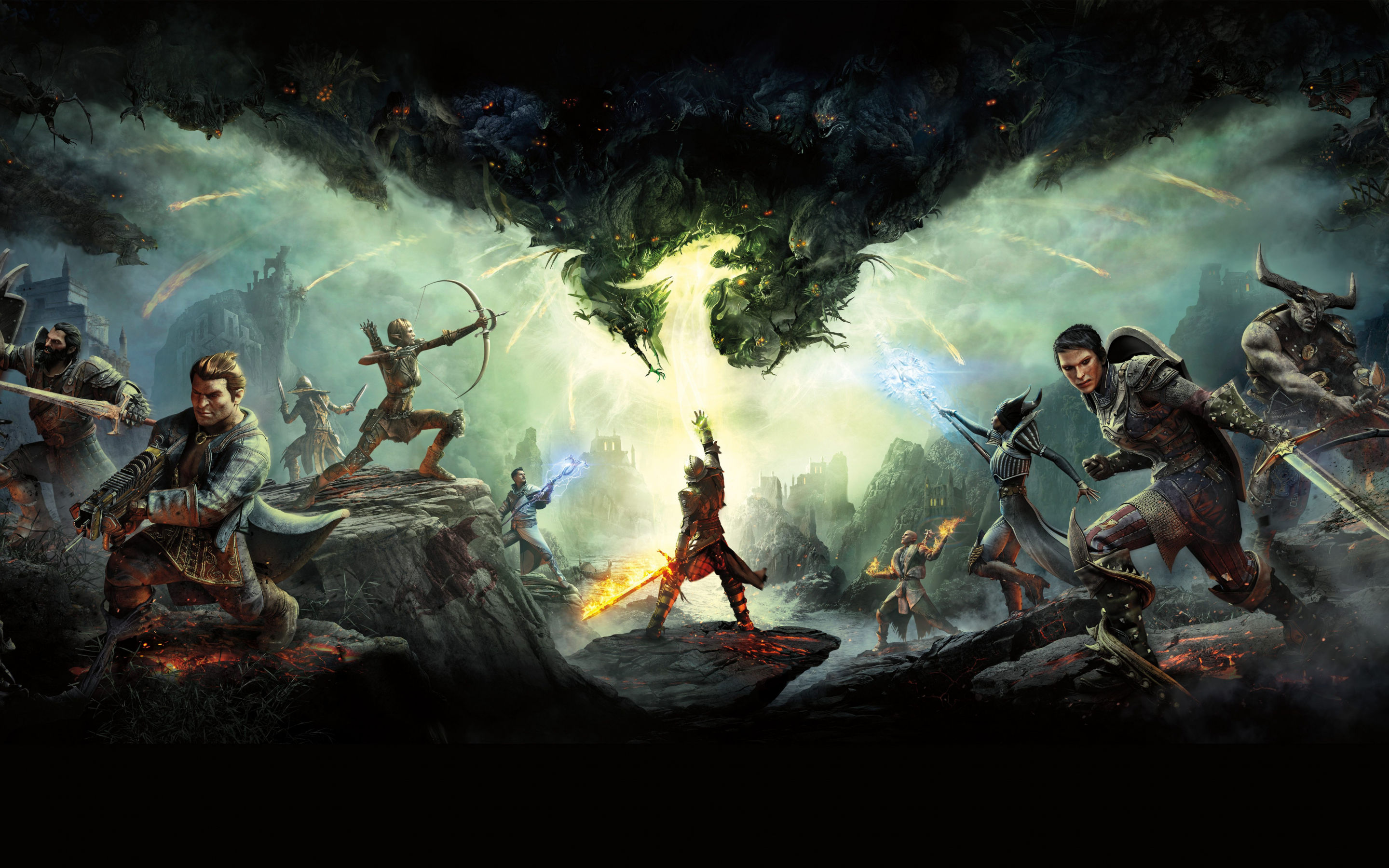 Dragon Age: Inquisition, Video game, dark, 2880x1800 wallpaper