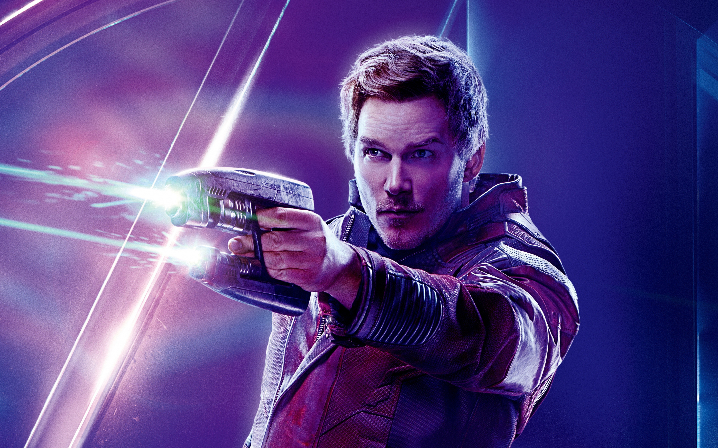 Avengers: infinity war, chris pratt, peter quill, Star-Lord, 2018 movie, 2880x1800 wallpaper