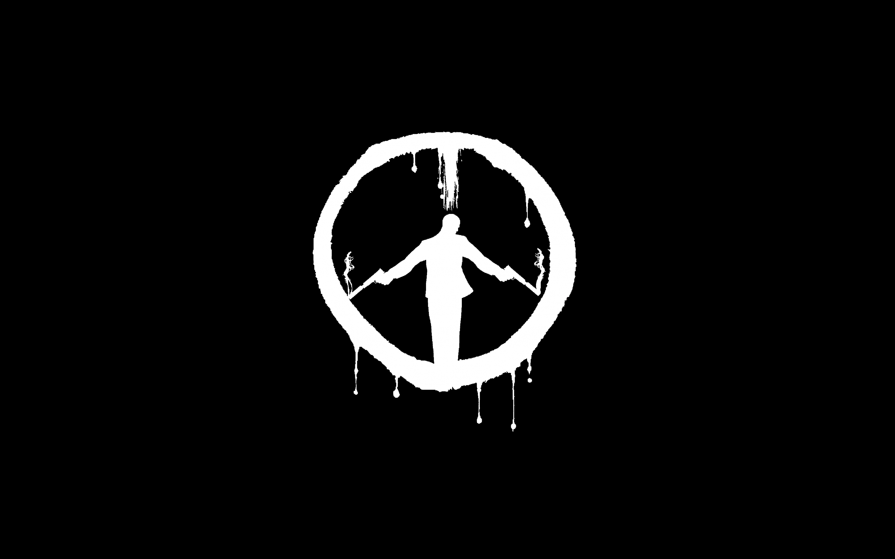 Logo, video game, minimal, Half-Life, 2880x1800 wallpaper