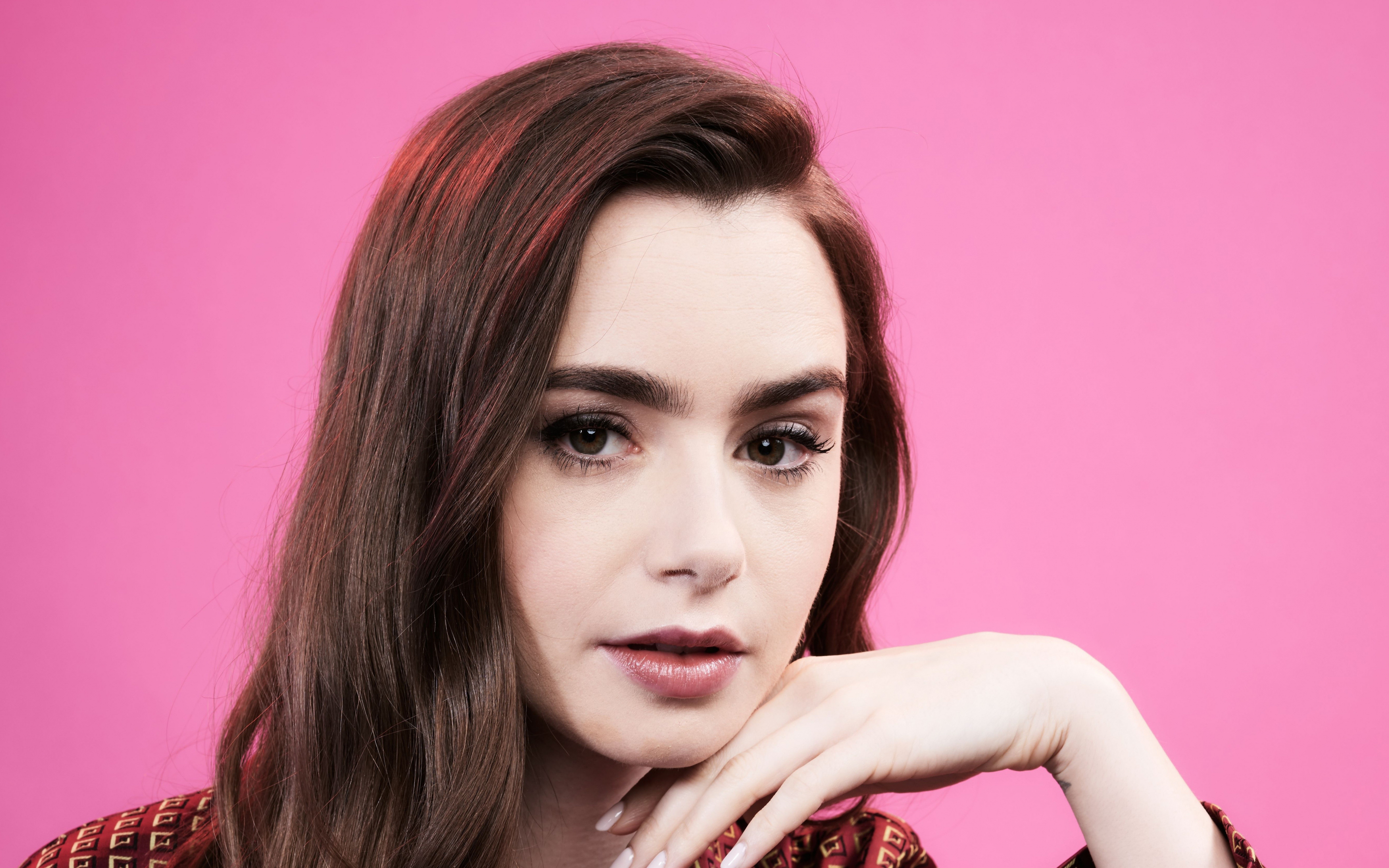 Lily Collins, Deadline Contenders, Emmy Event, 2019, 2880x1800 wallpaper